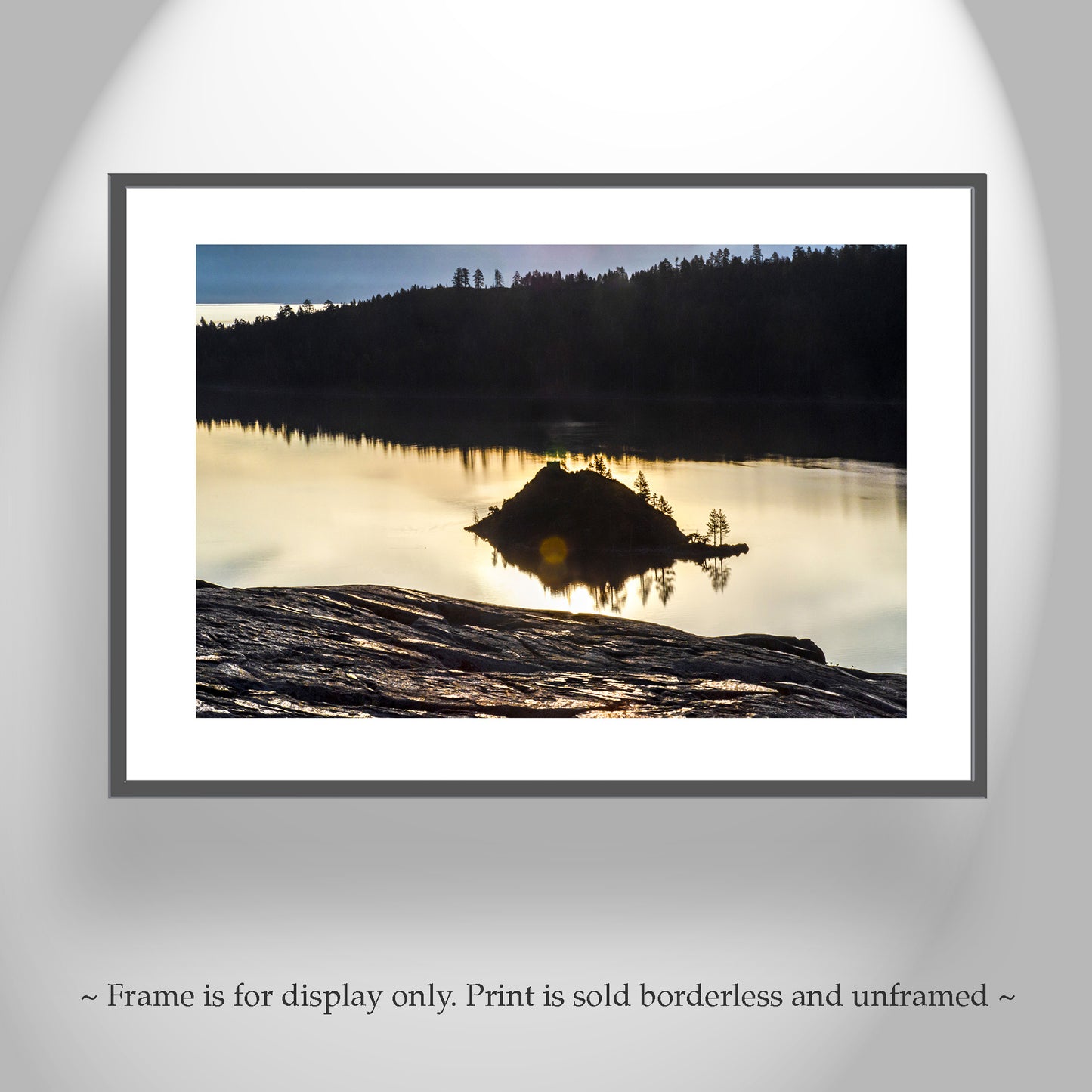 Lake Tahoe Emerald Bay Wall Art with Peaceful Sierra Sunrise