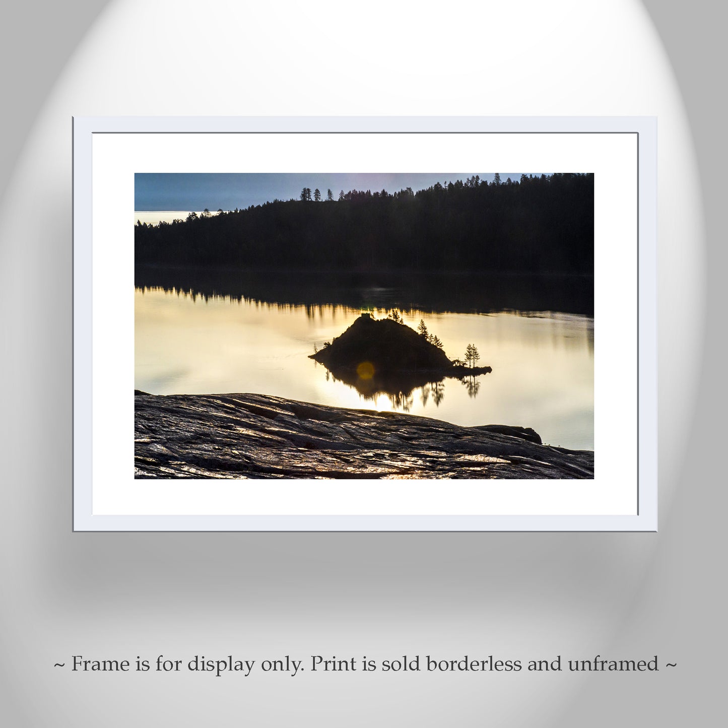 Lake Tahoe Emerald Bay Wall Art with Peaceful Sierra Sunrise