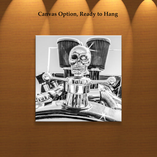 Ford Model T Hot Rod Art – Square Format Black & White