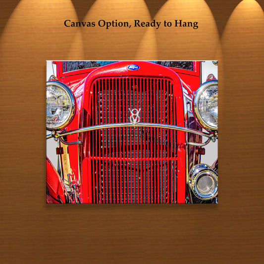 Antique Ford Truck Picture as Vintage Automotive Wall Art