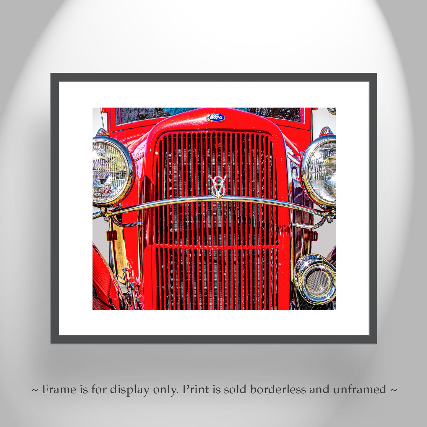Ford Truck Picture as Vintage Automotive Wall Art