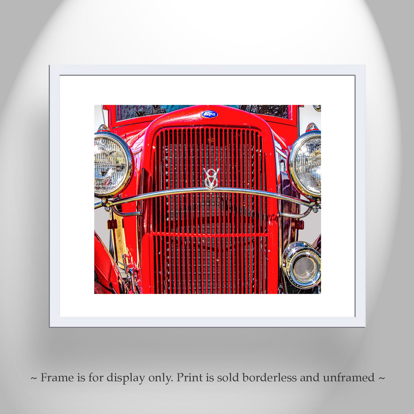 Ford Truck Picture as Vintage Automotive Wall Art