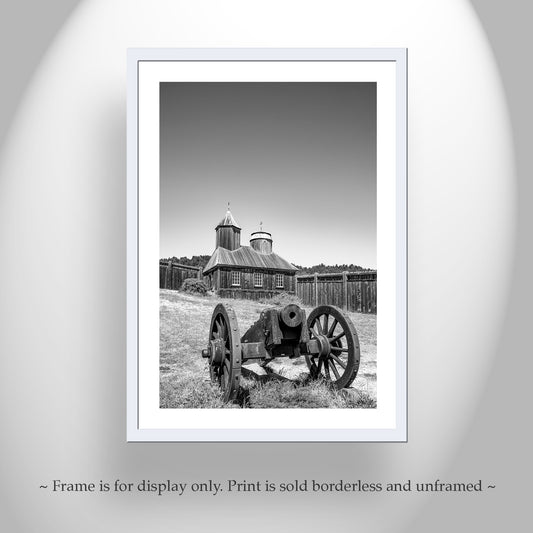 Fort Ross Historic Park California at Mendocino Coast | B&W Artwork
