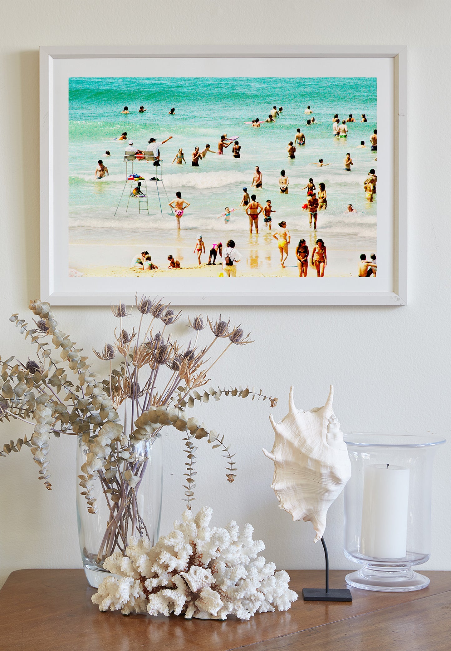 France Atlantic Coast Summer Beach Photography Art Print