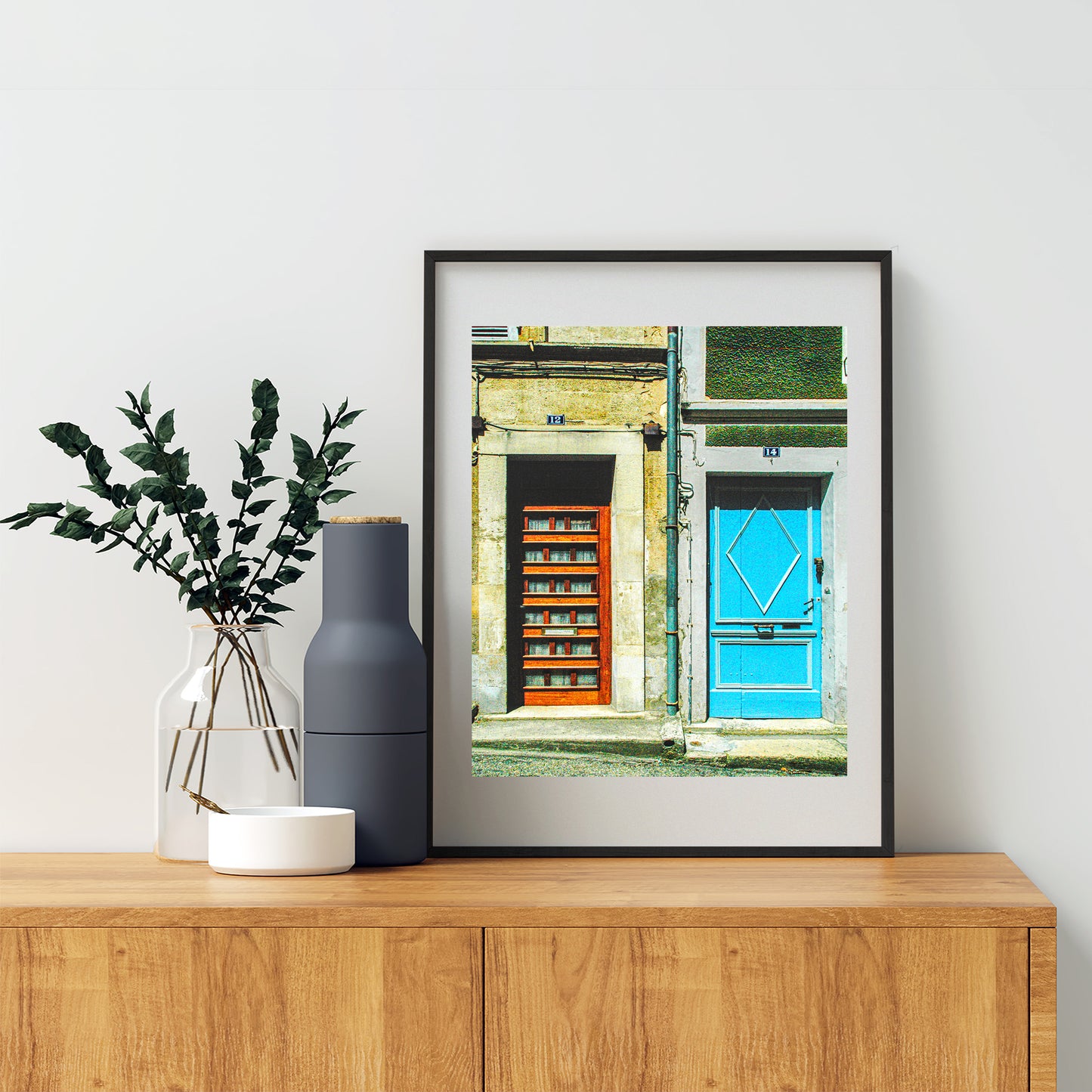 French Village Street Photography Art Print