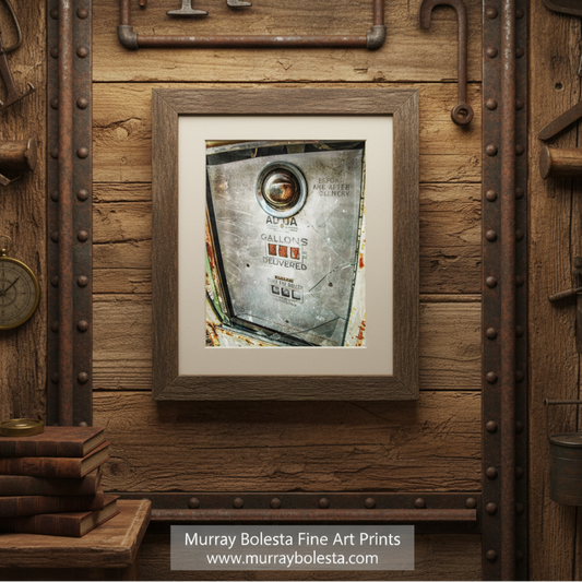 Vintage Gasoline Pump – Automotive Wall Decor
