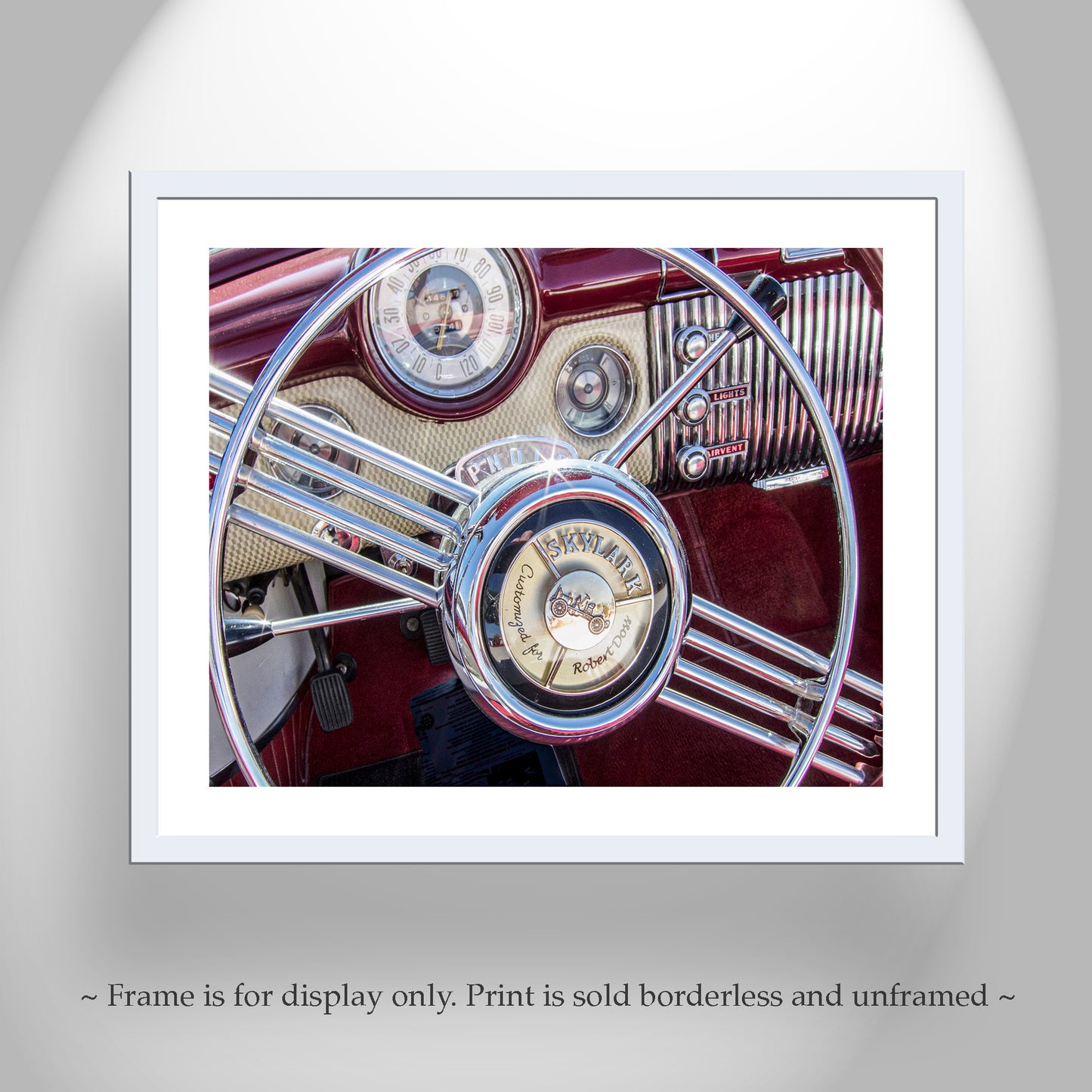 Buick Skylark Old Car Photography as Wall Decor for Mancave or Garage