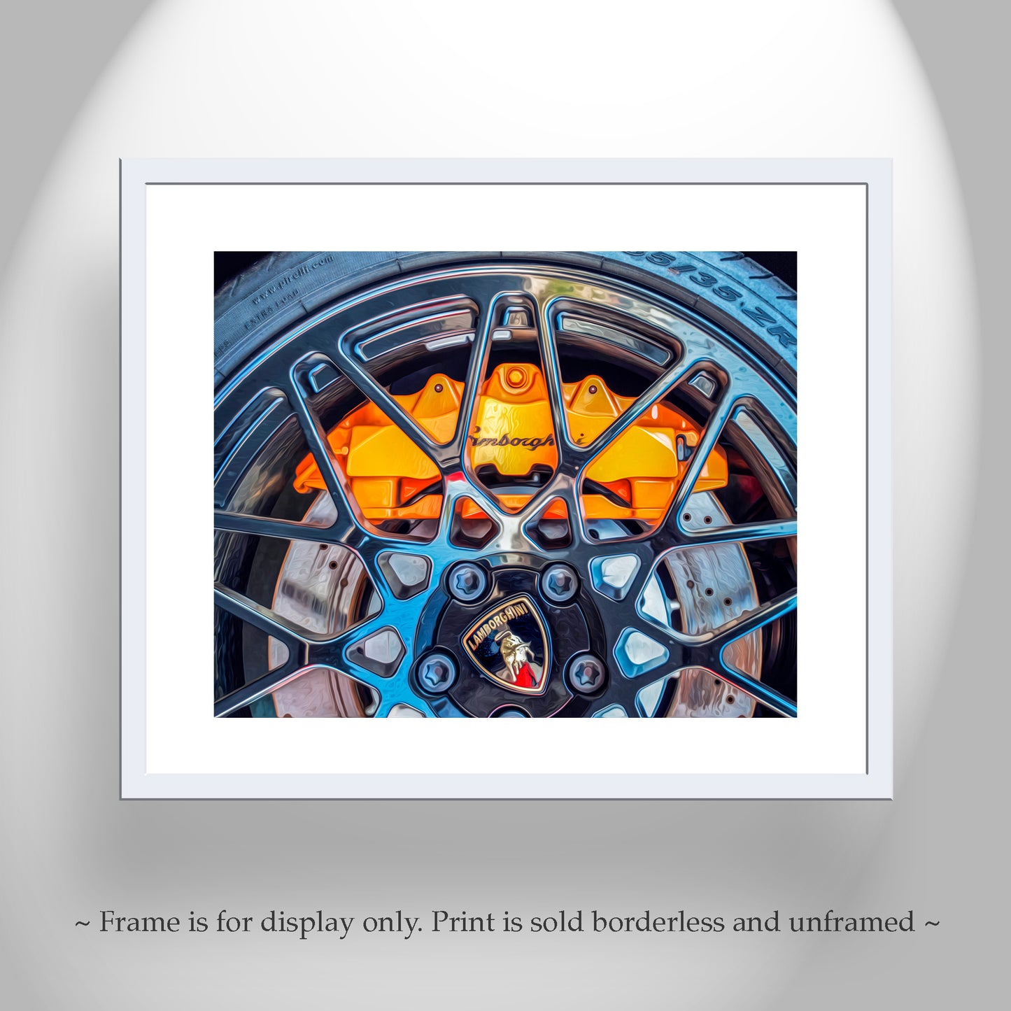 Lamborghini Automotive Art Print with Italian Supercar Sports Car