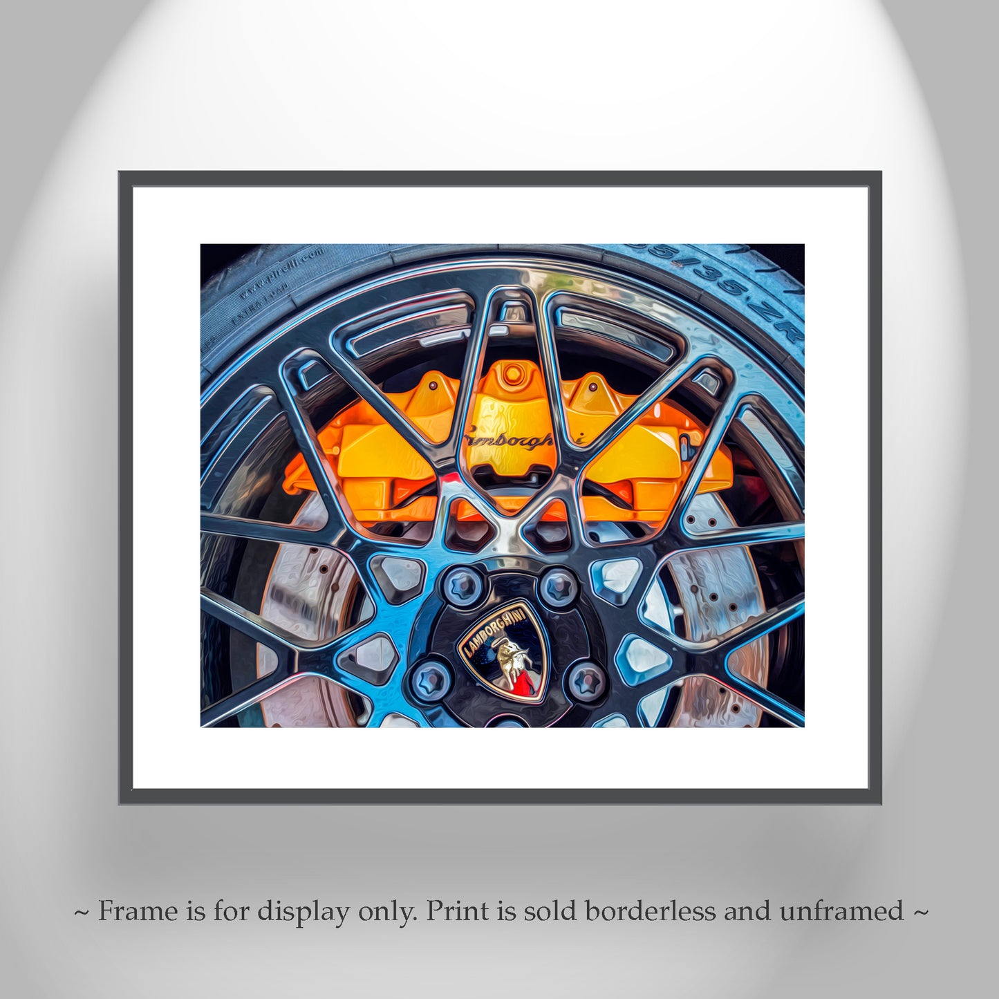 Lamborghini Automotive Art Print with Italian Supercar Sports Car