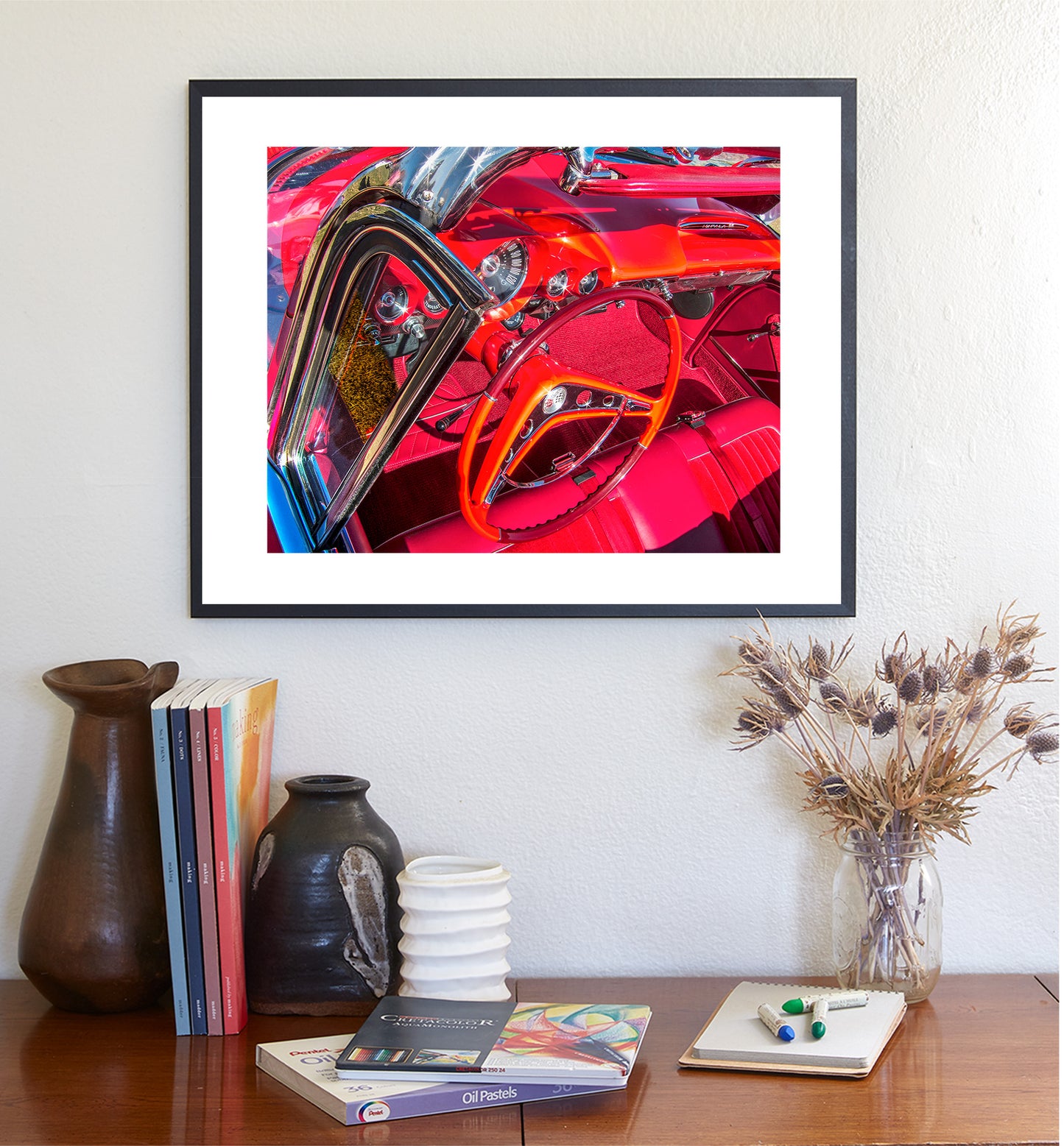 Impala Car Art Print as Mancave Wall Decor | Classic Car Photography