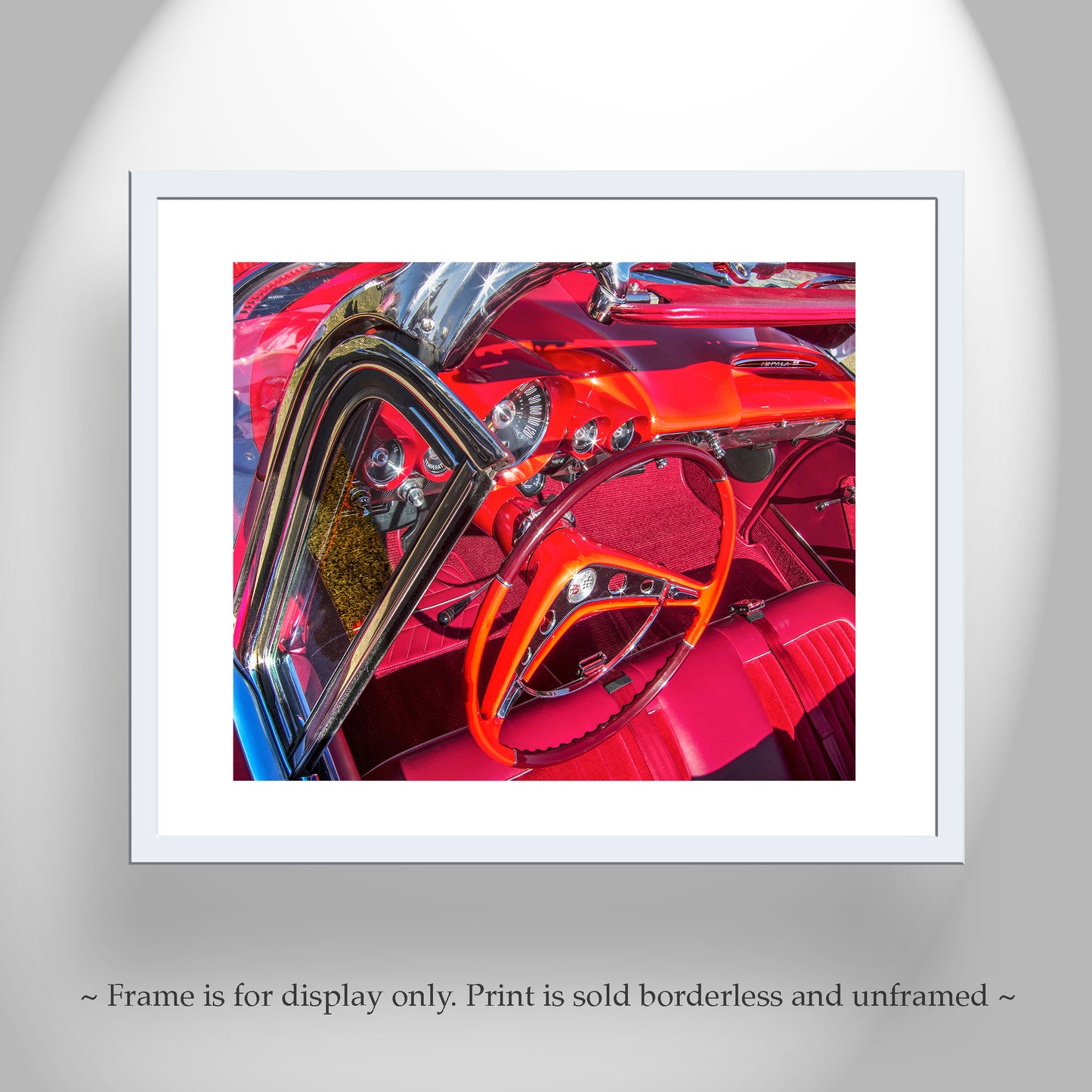 Impala Car Art Print as Mancave Wall Decor | Classic Car Photography