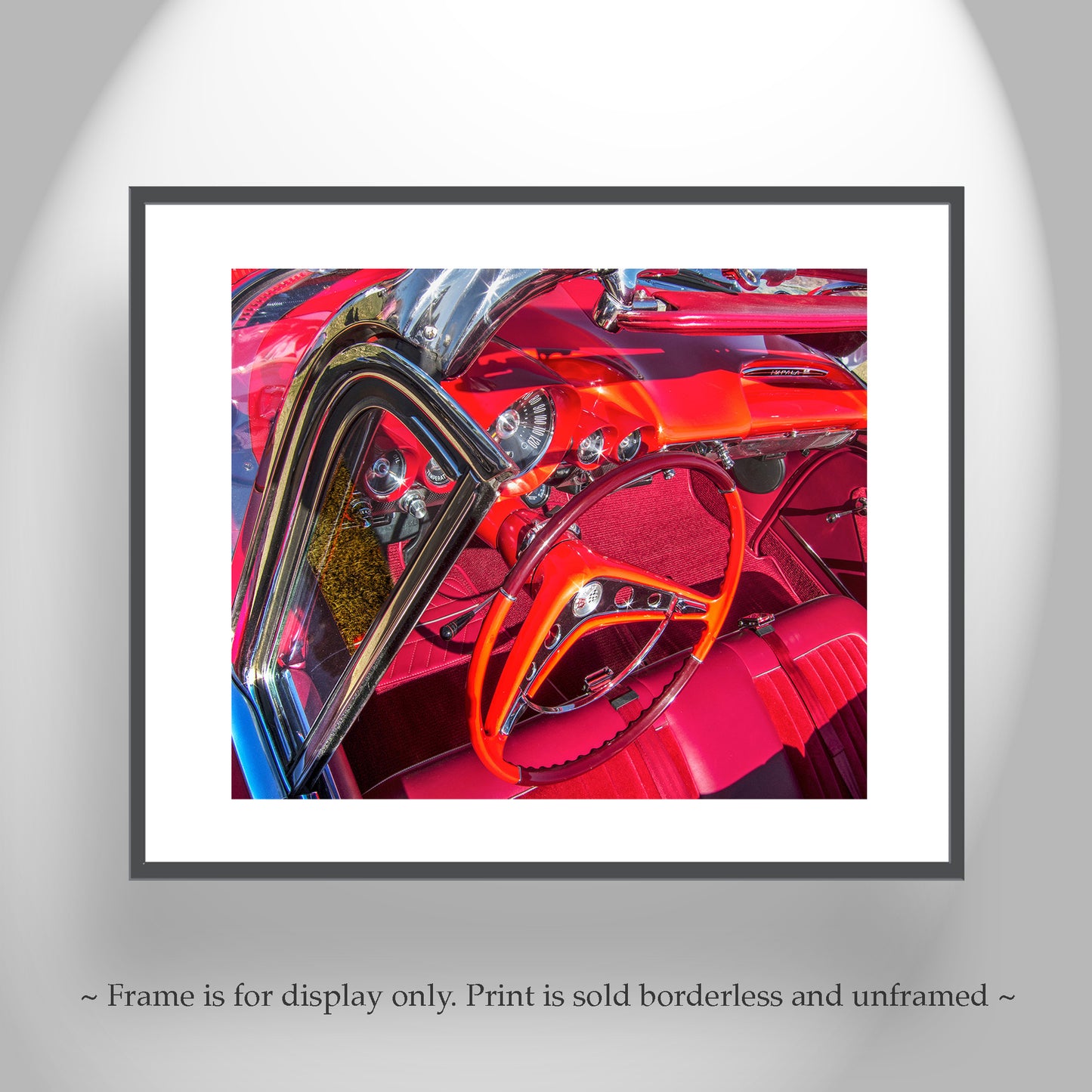 Impala Car Art Print as Mancave Wall Decor | Classic Car Photography