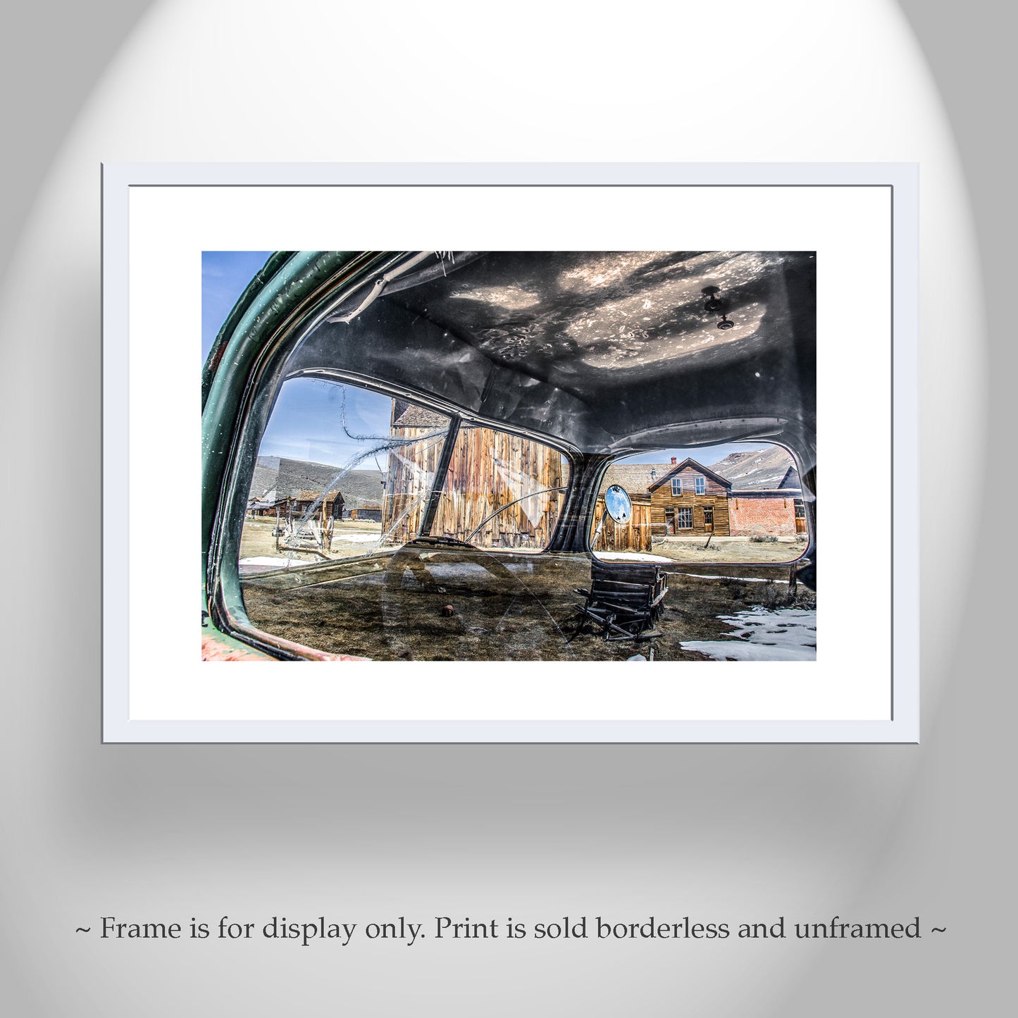 Bodie Ghost Town Wall Art with Old Vintage Truck