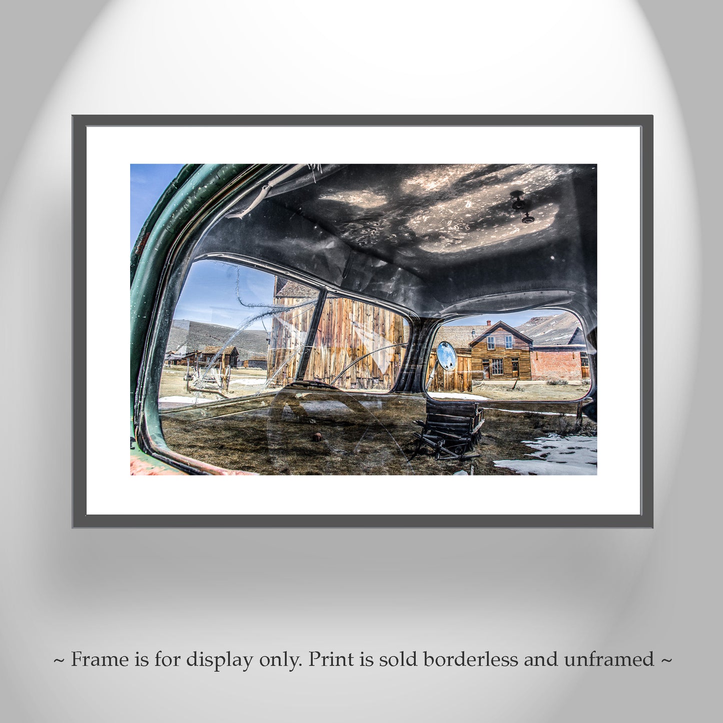 Bodie Ghost Town Wall Art with Old Vintage Truck