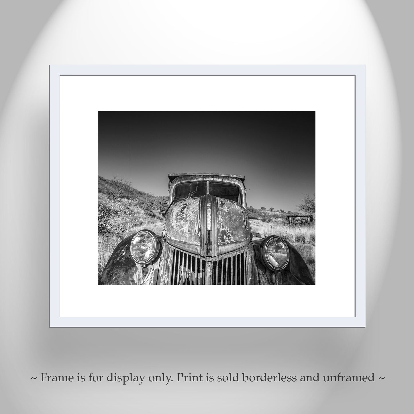 Old Farm Truck Art Black and White Photography