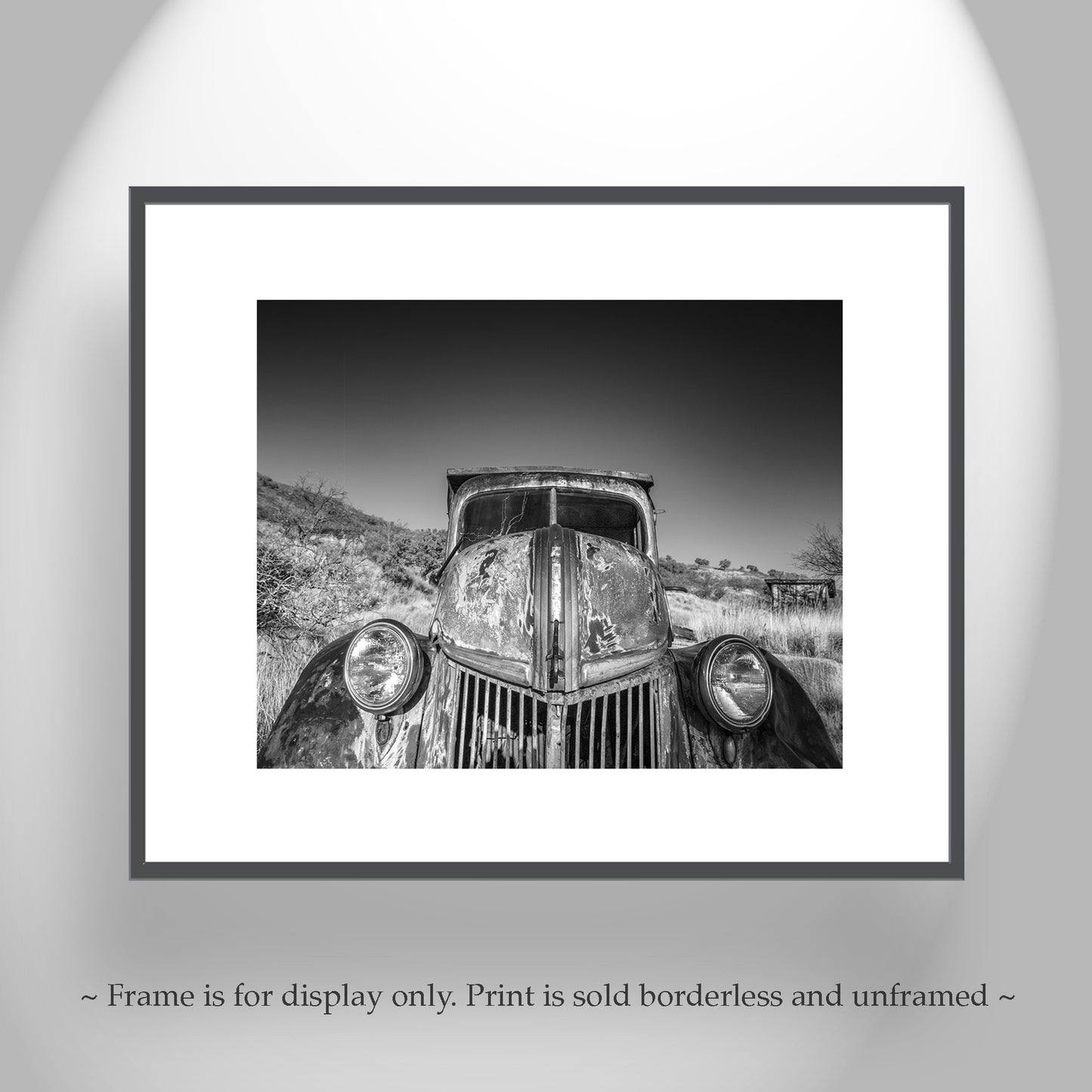Old Farm Truck Art Black and White Photography