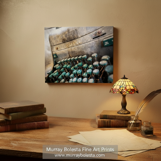 Vintage Typewriter Print | Surreal Ruby AZ Ghost Town Wall Art