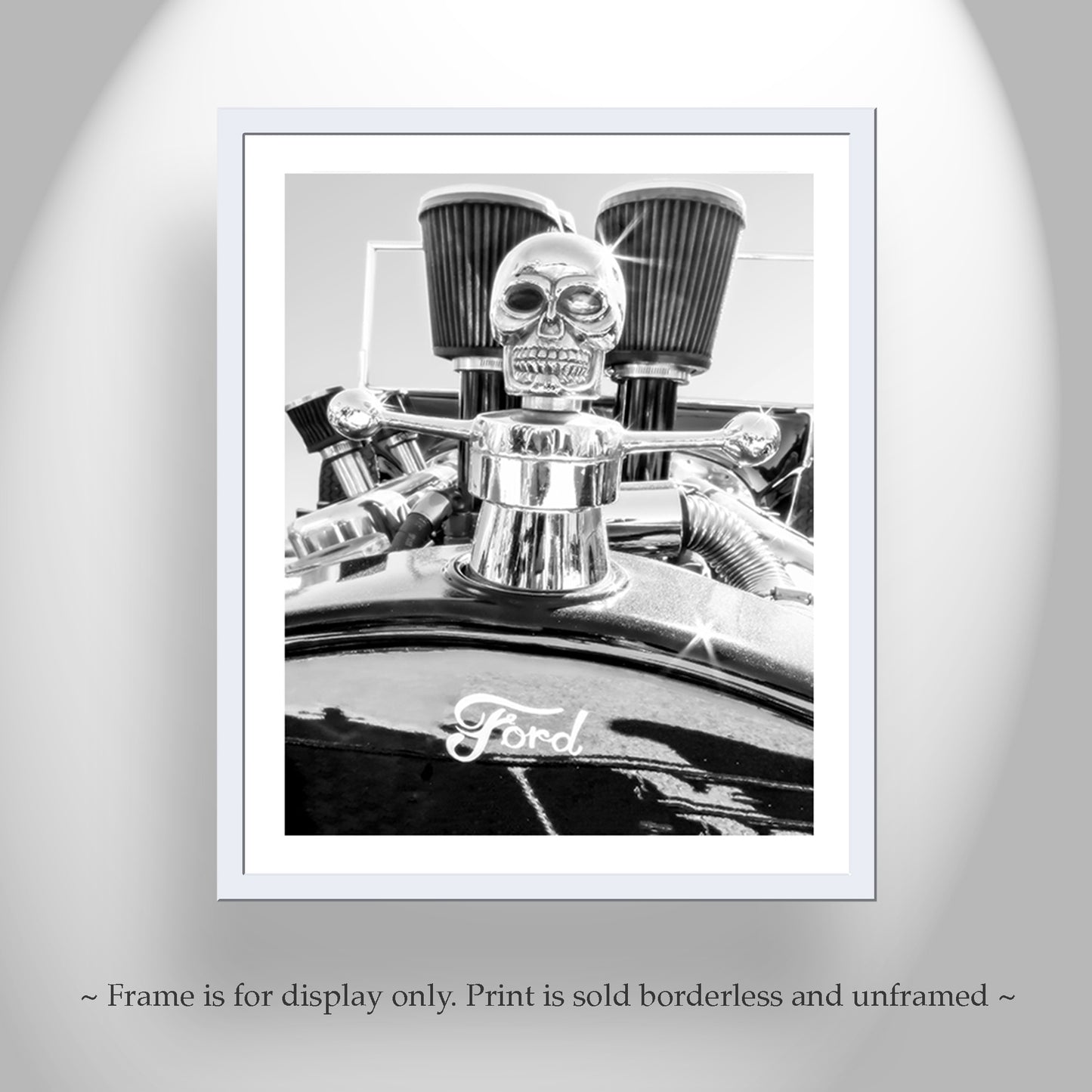 Hot Rod Muscle Car Art Canvas in Black and White | Ford Model T