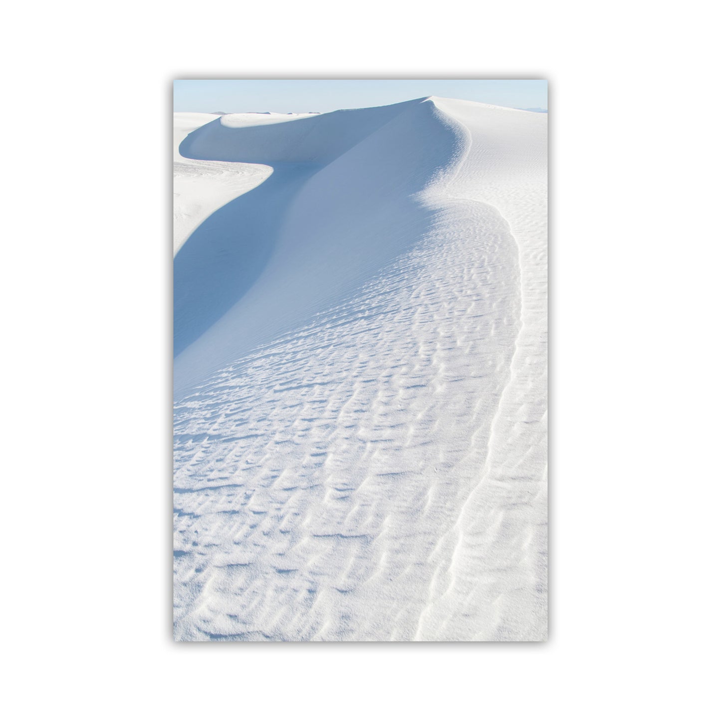 Minimalist Sand Dune Photography Print For Sale in Pale Blue