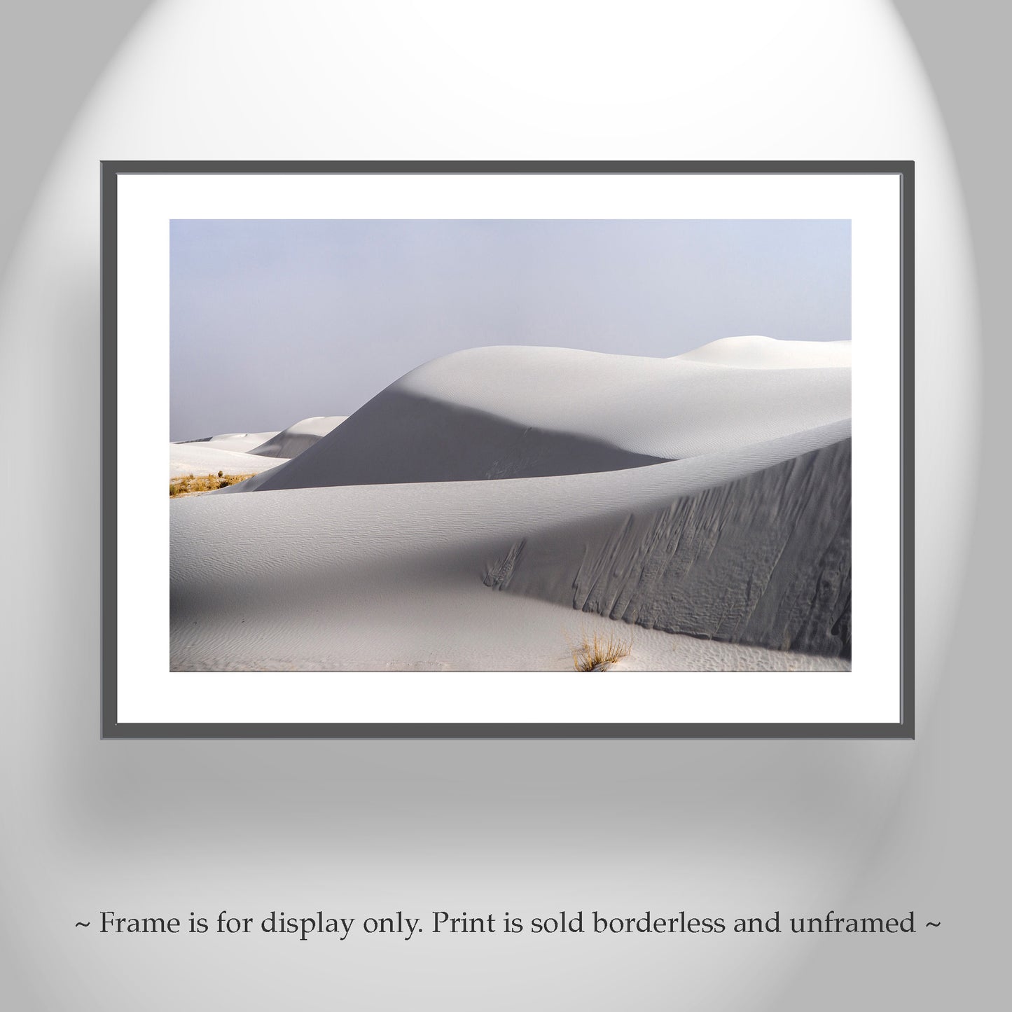 White Sand Dunes National Park Landscape Art in New Mexico USA