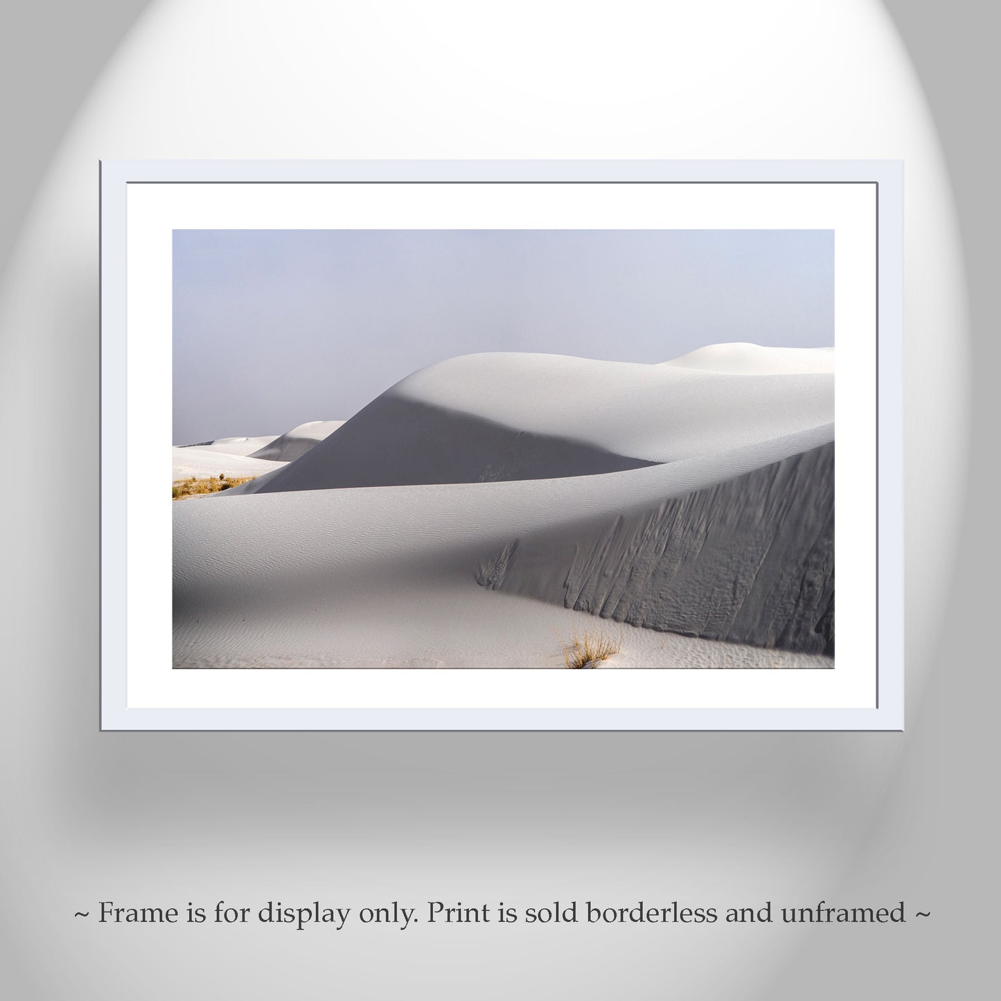 White Sand Dunes National Park Landscape Art in New Mexico USA