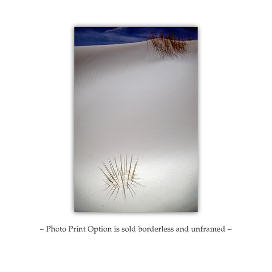 White Sands Night Desert Photo - New Mexico Minimalist Wall Art