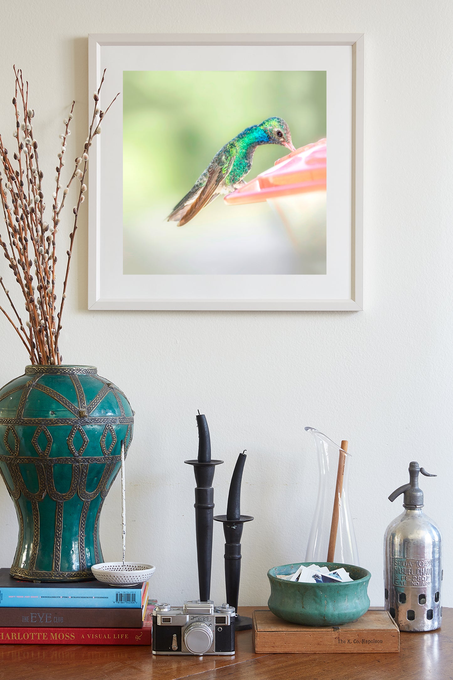 Hummingbird Print as Minimalist Bird Art Photography for Home