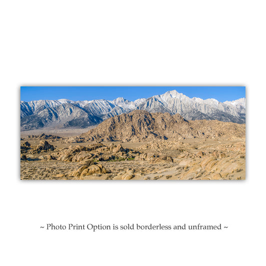 Panoramic Owens Valley Desert Landscape Fine Art Print