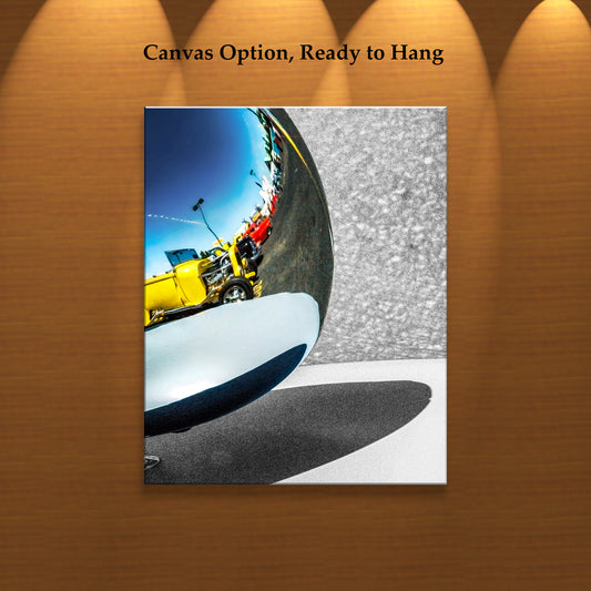 Abstract Automotive Art with Vintage Hot Rod Car