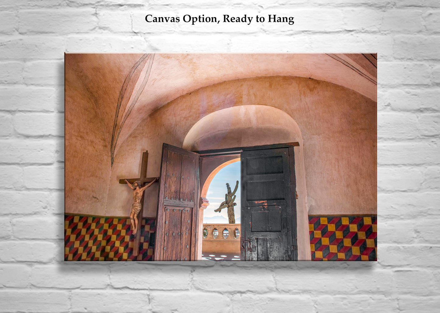 Mission San Xavier del Bac Church Interior Fine Art Print in Tucson
