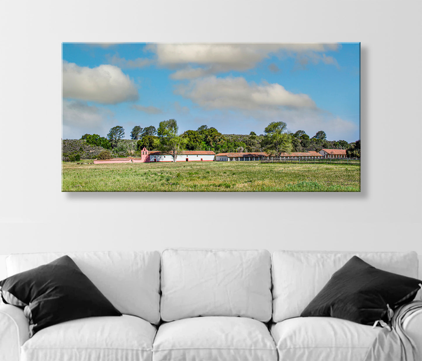 La Purisima Mission Panoramic Wall Art from Lompoc California