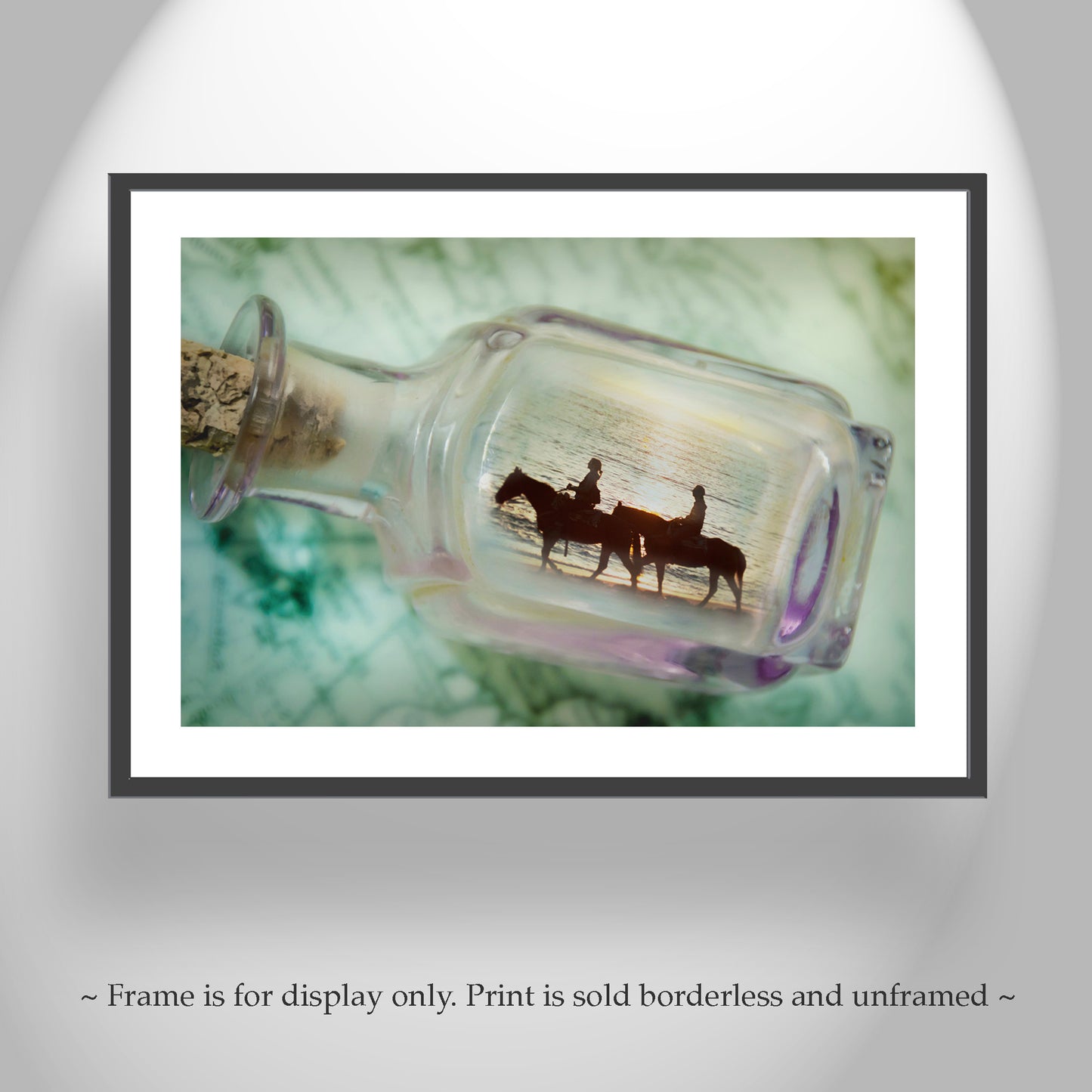 Horseback Riding on Block Island Beach Fantasy Art Print