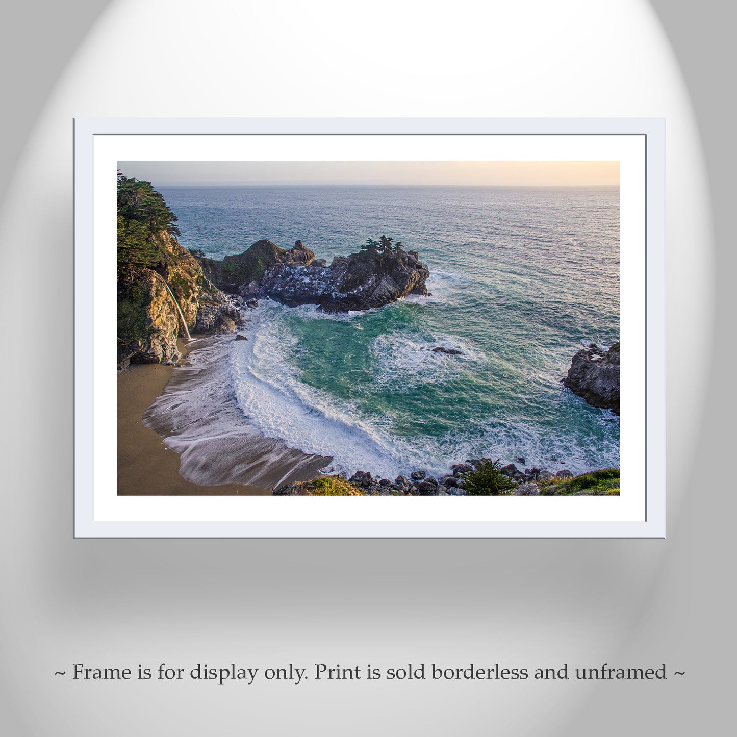 Big Sur Waterfall Art | Pacific Coast Highway California McWay Falls