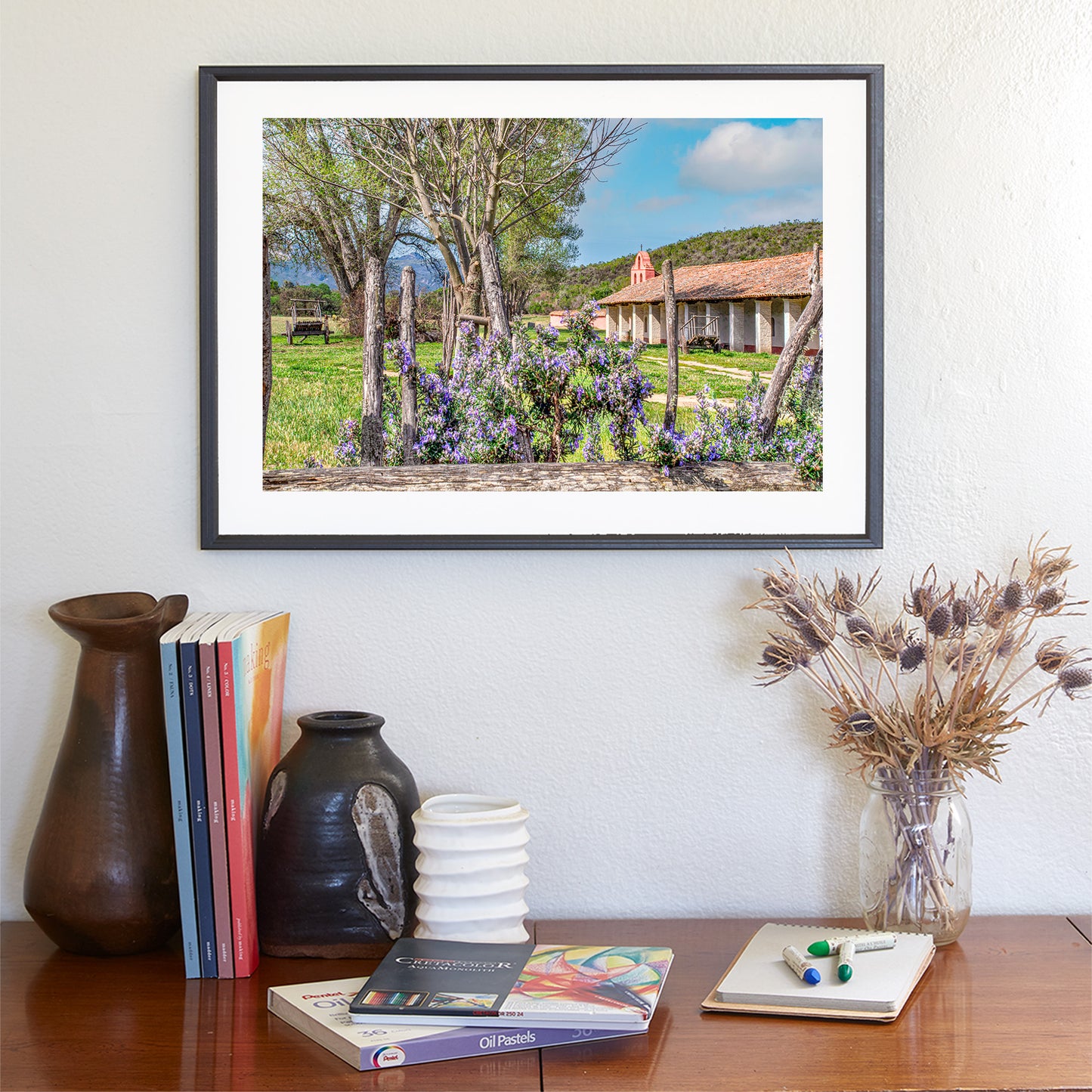 Purisima Spanish Mission Art at Lompoc California as Wall Decor