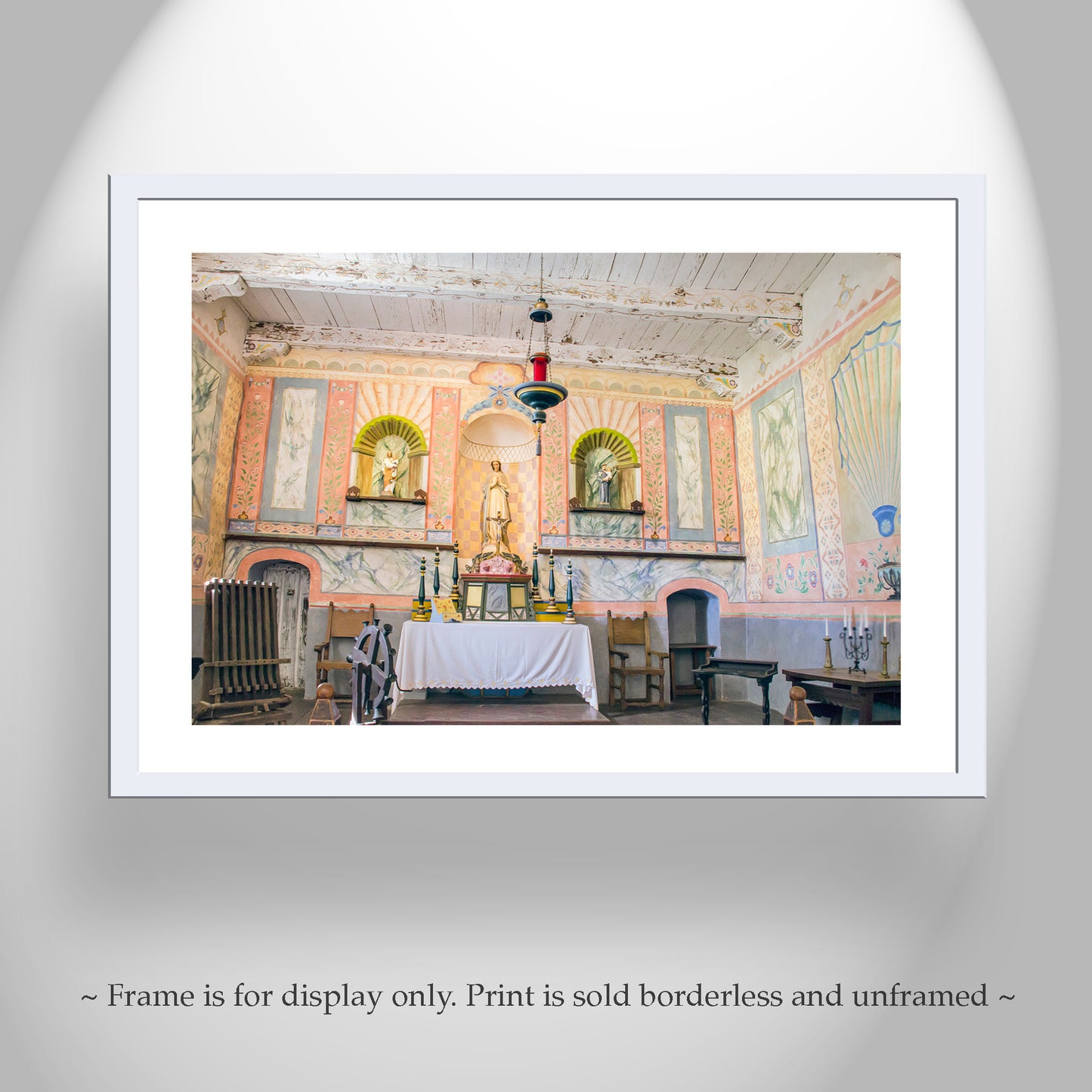 La Purisima Spanish Mission Chapel Interior | Lompoc California Art Gift