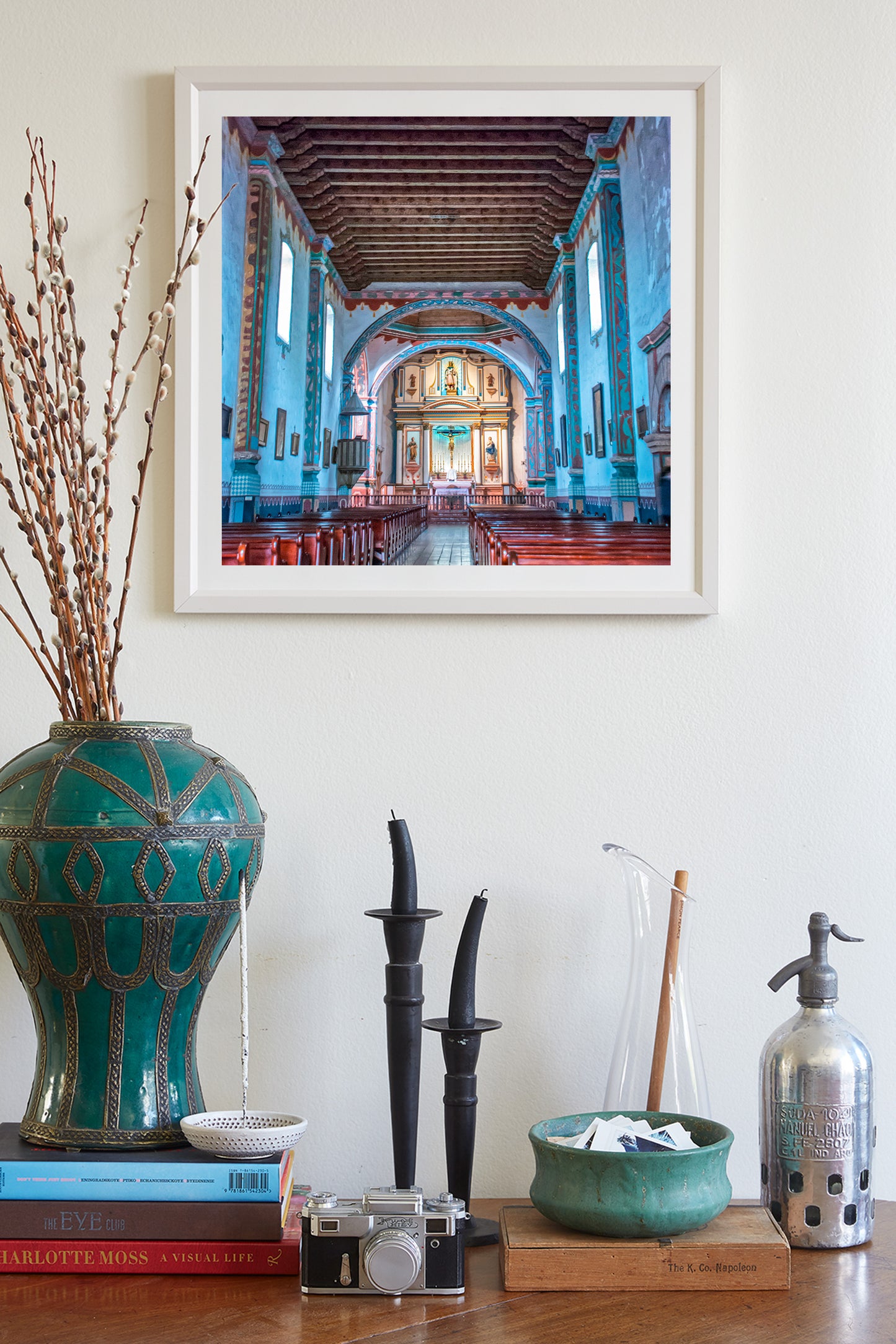 California Spanish Colonial Mission Church Art Print in Oceanside