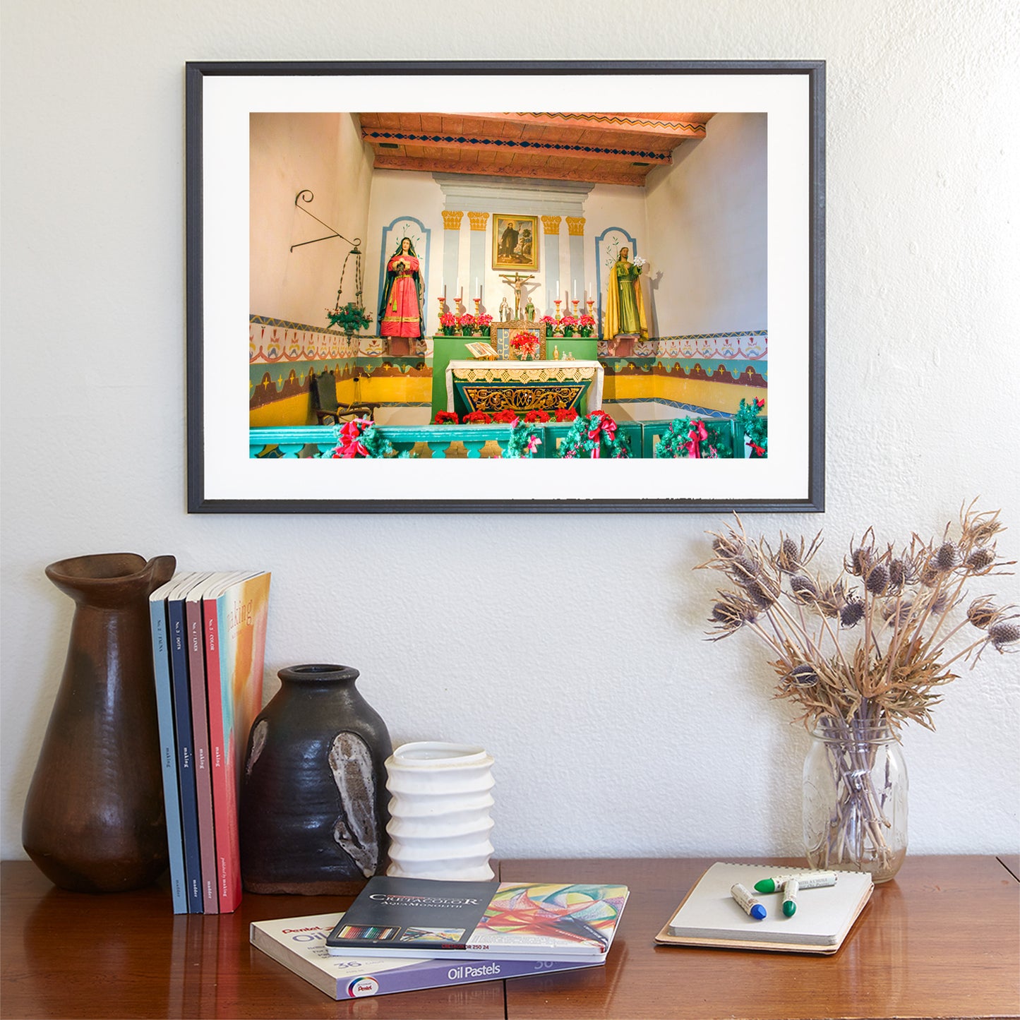 Artwork of Mission Solano | Sonoma California Church Interior