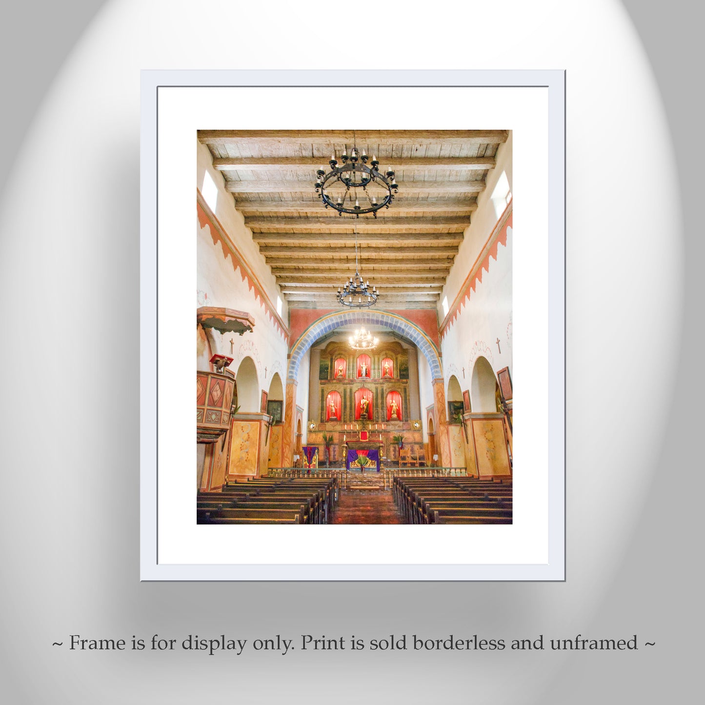 California Mission San Juan Bautista with Church Interior