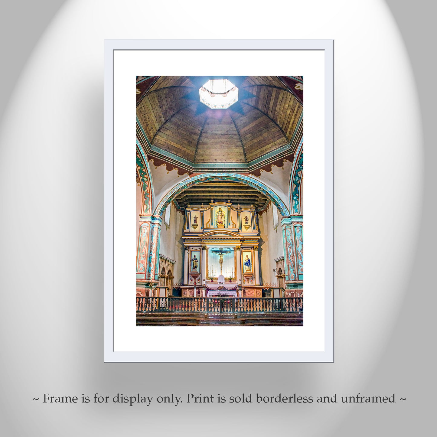 Oceanside California Mission Church Interior | San Luis Rey Art Print