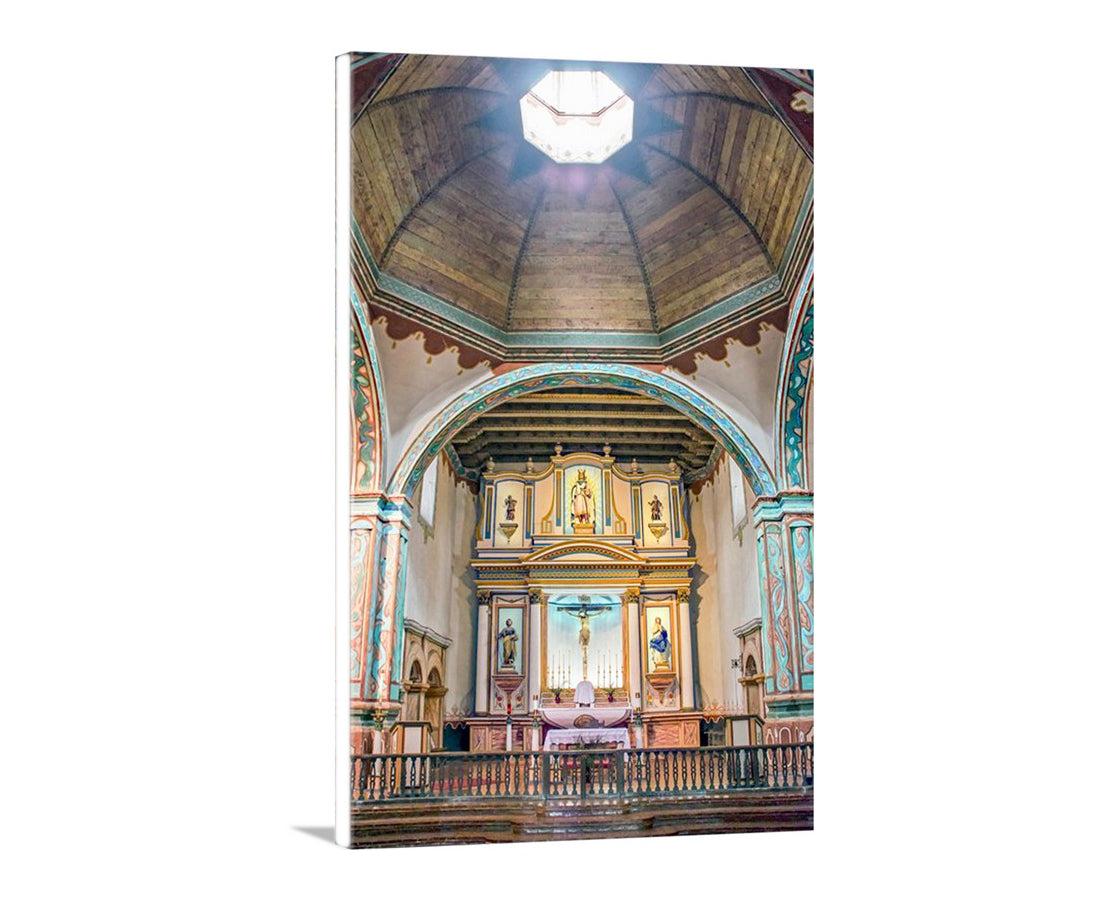 Oceanside California Mission Church Interior | San Luis Rey Art Print