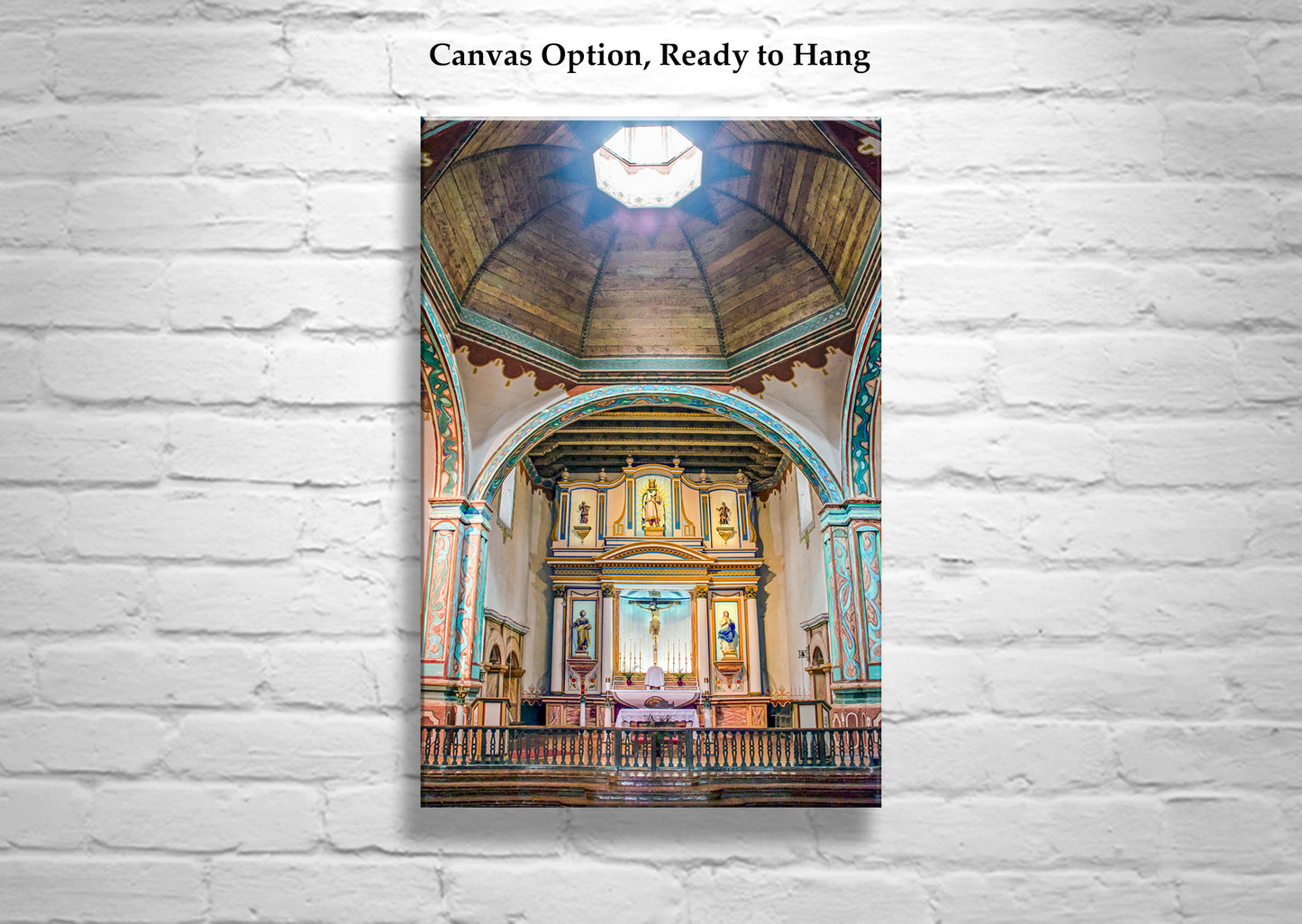 Oceanside California Mission Church Interior | San Luis Rey Art Print