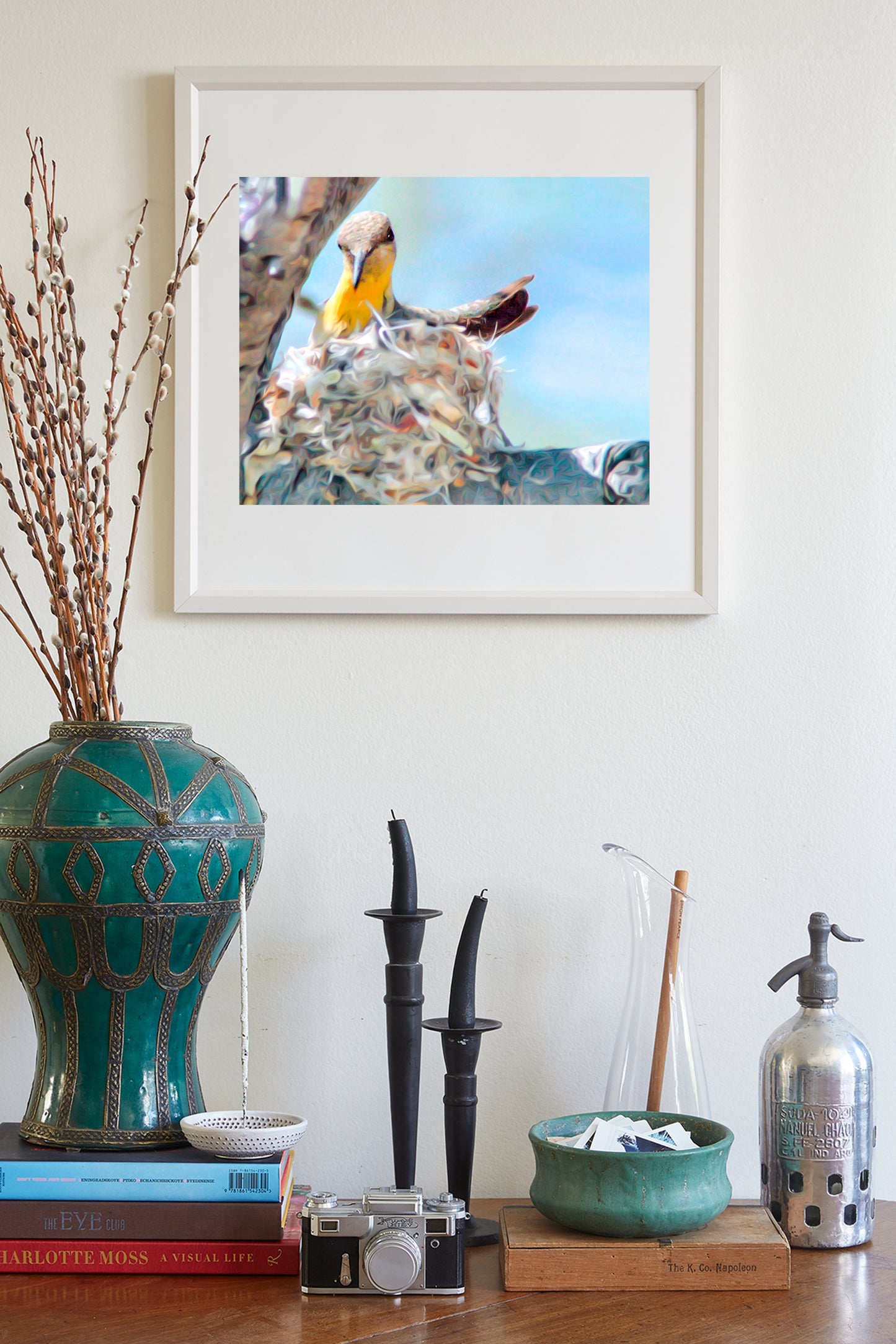 Hummingbird Nest Bird Art Photography Print
