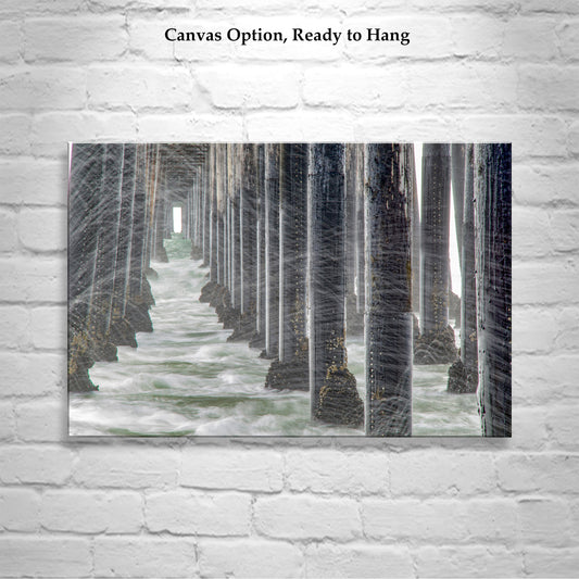 Oceanside Pier Black & White Photograph at San Diego California