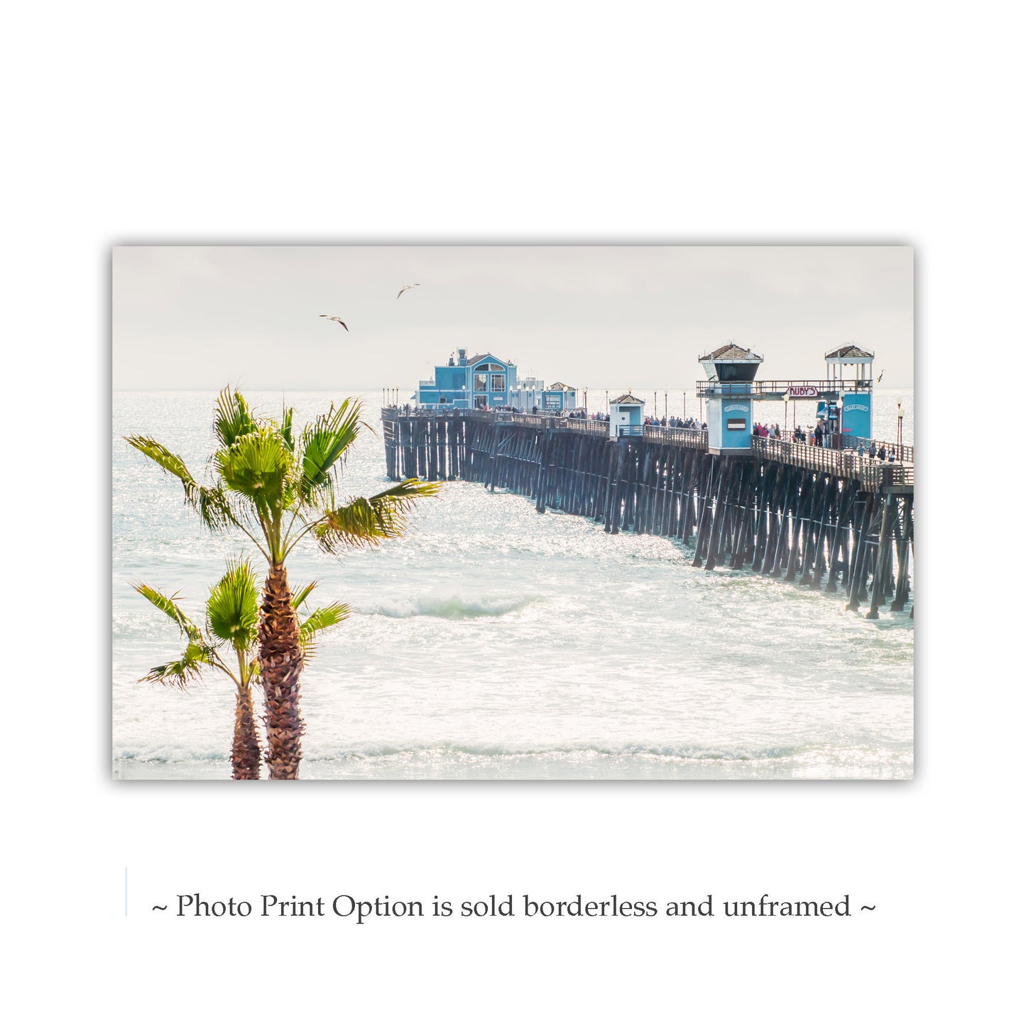 San Diego Wall Art with Oceanside Pier by Murray Bolesta | Southern California Beach Wall Decor Gift