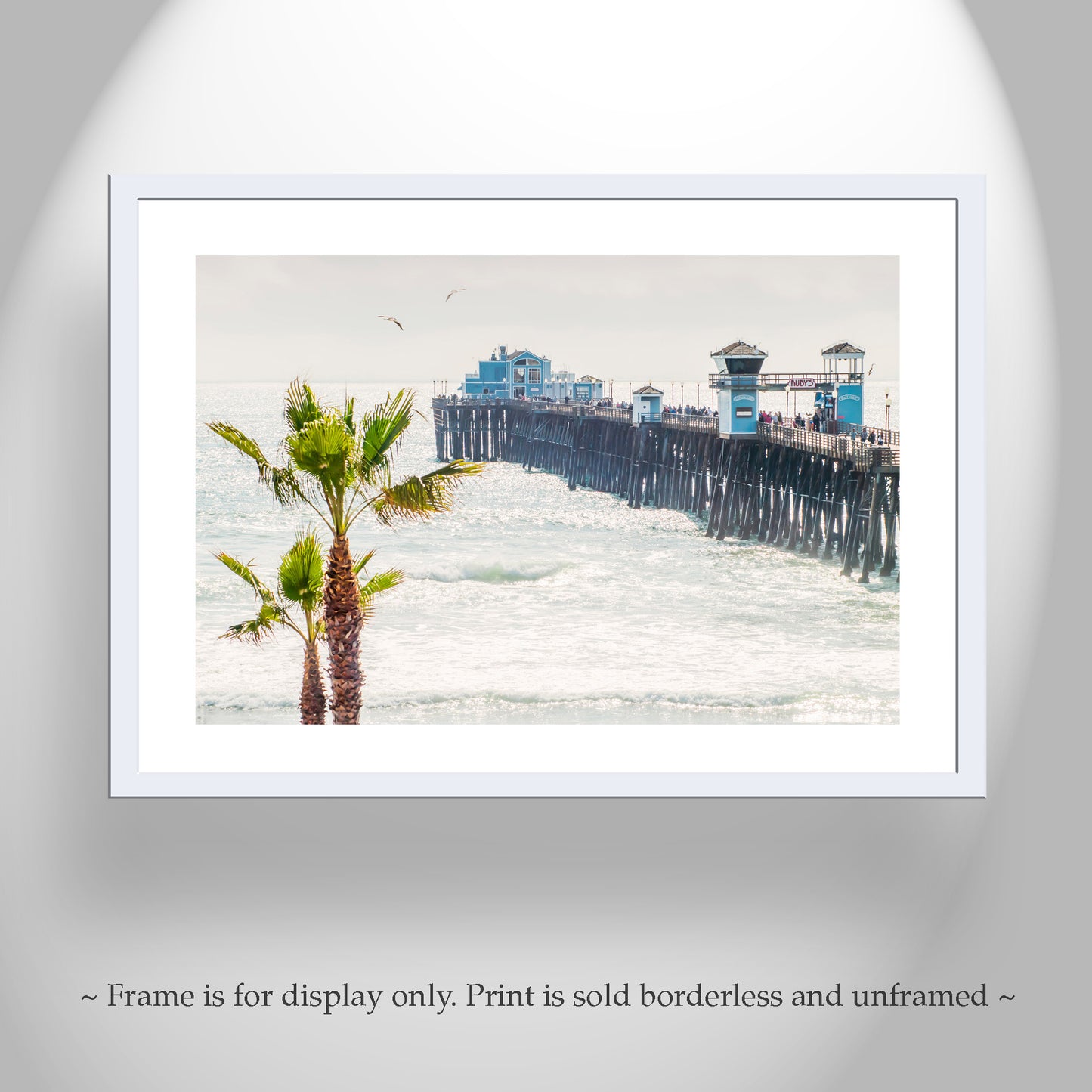 San Diego Wall Art with Oceanside Pier by Murray Bolesta | Southern California Beach Wall Decor Gift