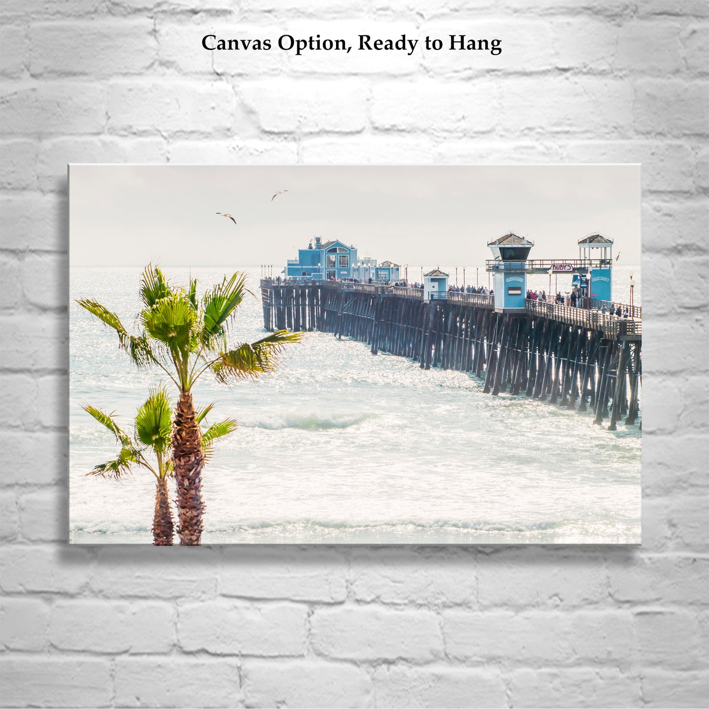 San Diego Wall Art with Oceanside Pier by Murray Bolesta | Southern California Beach Wall Decor Gift