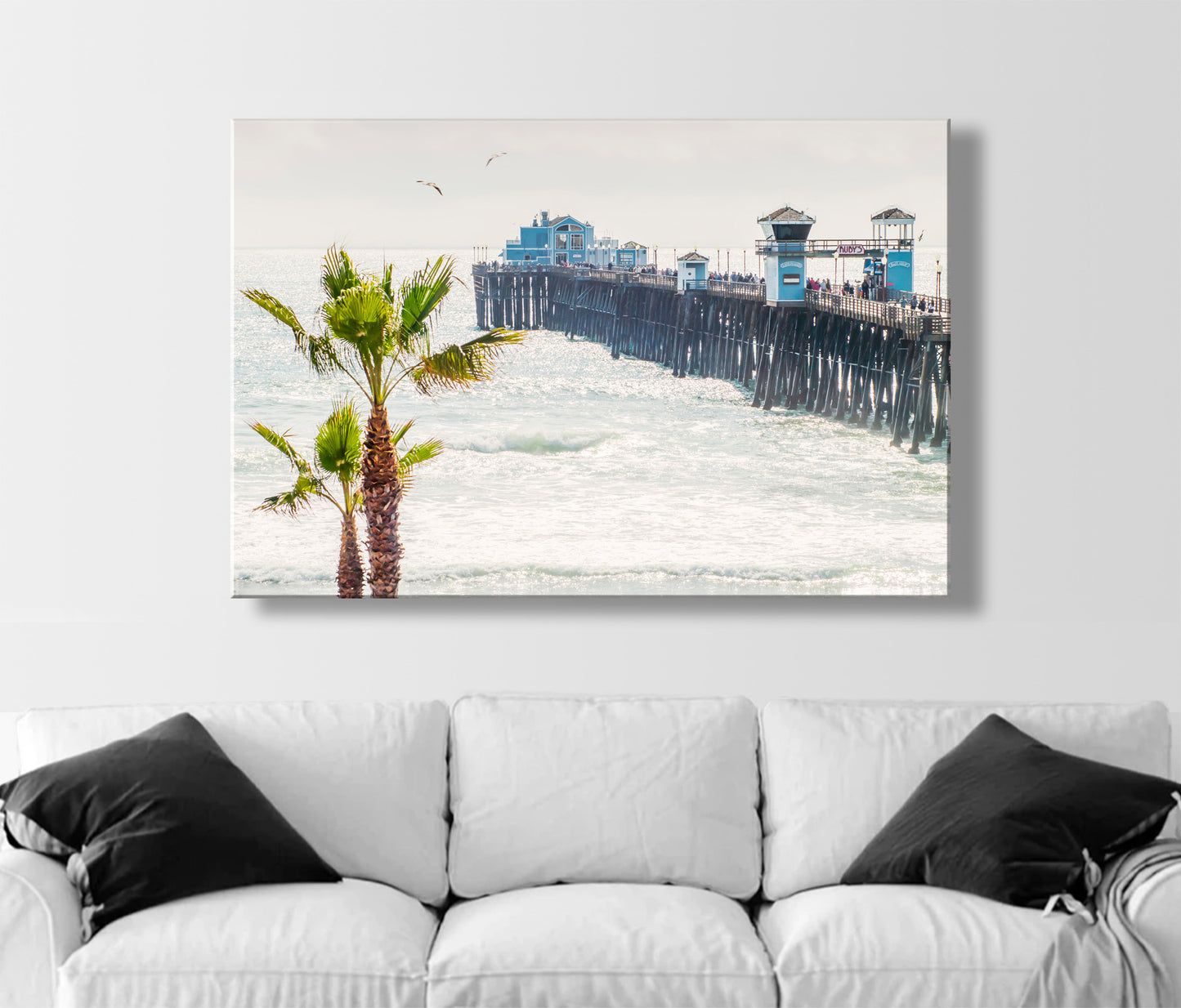 San Diego Wall Art with Oceanside Pier by Murray Bolesta | Southern California Beach Wall Decor Gift