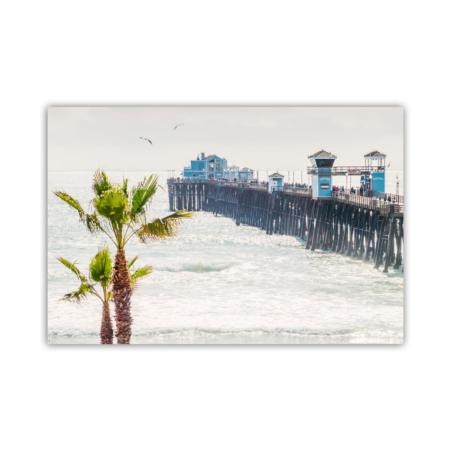 San Diego Wall Art with Oceanside Pier by Murray Bolesta | Southern California Beach Wall Decor Gift