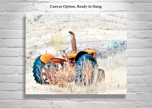 Farm Tractor Art Print as Rustic Wall Decor for Home or Office | Nogales Arizona