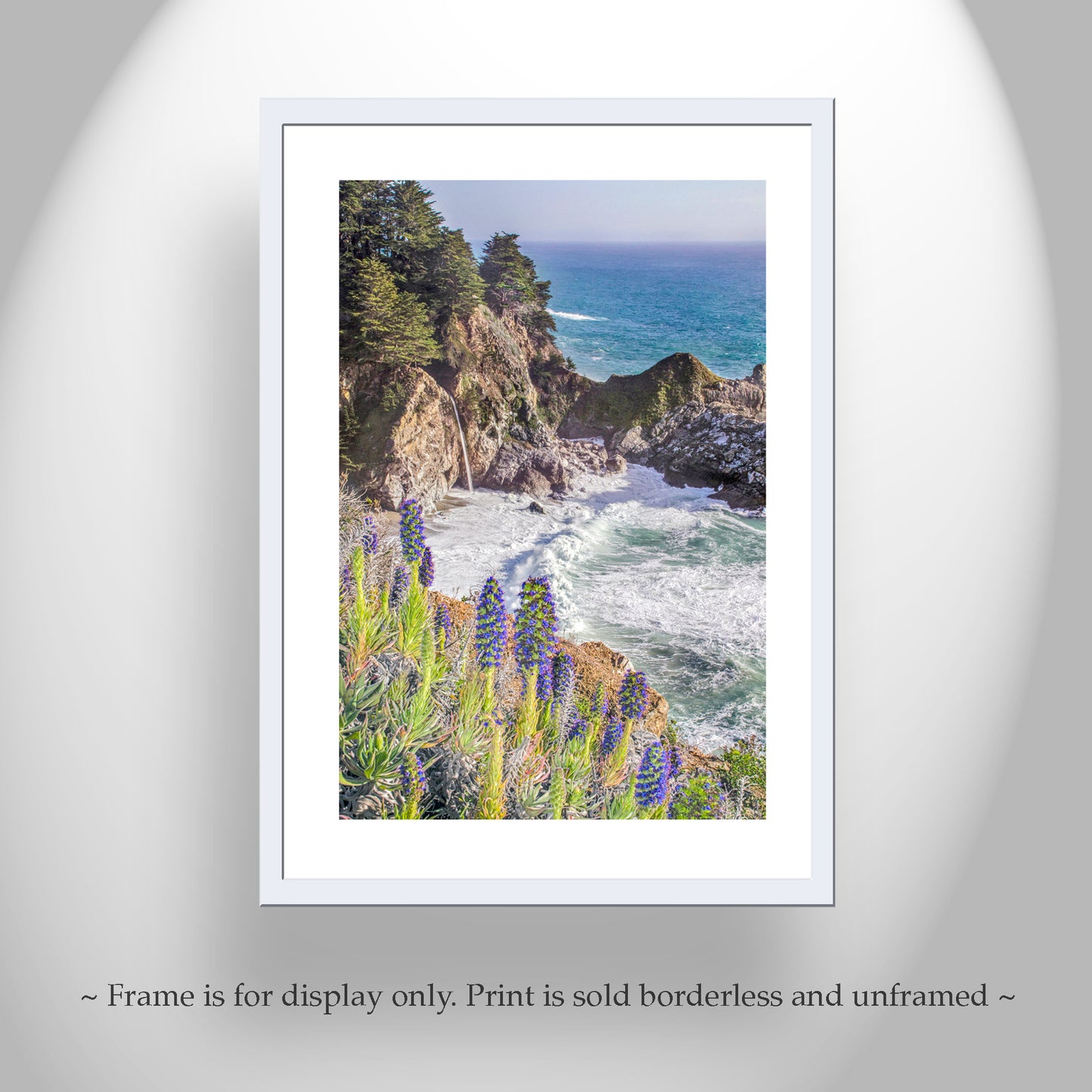 McWay Falls Big Sur Pacific Coast Highway Photography Print | California Gift Art Photo in Vertical Orientation